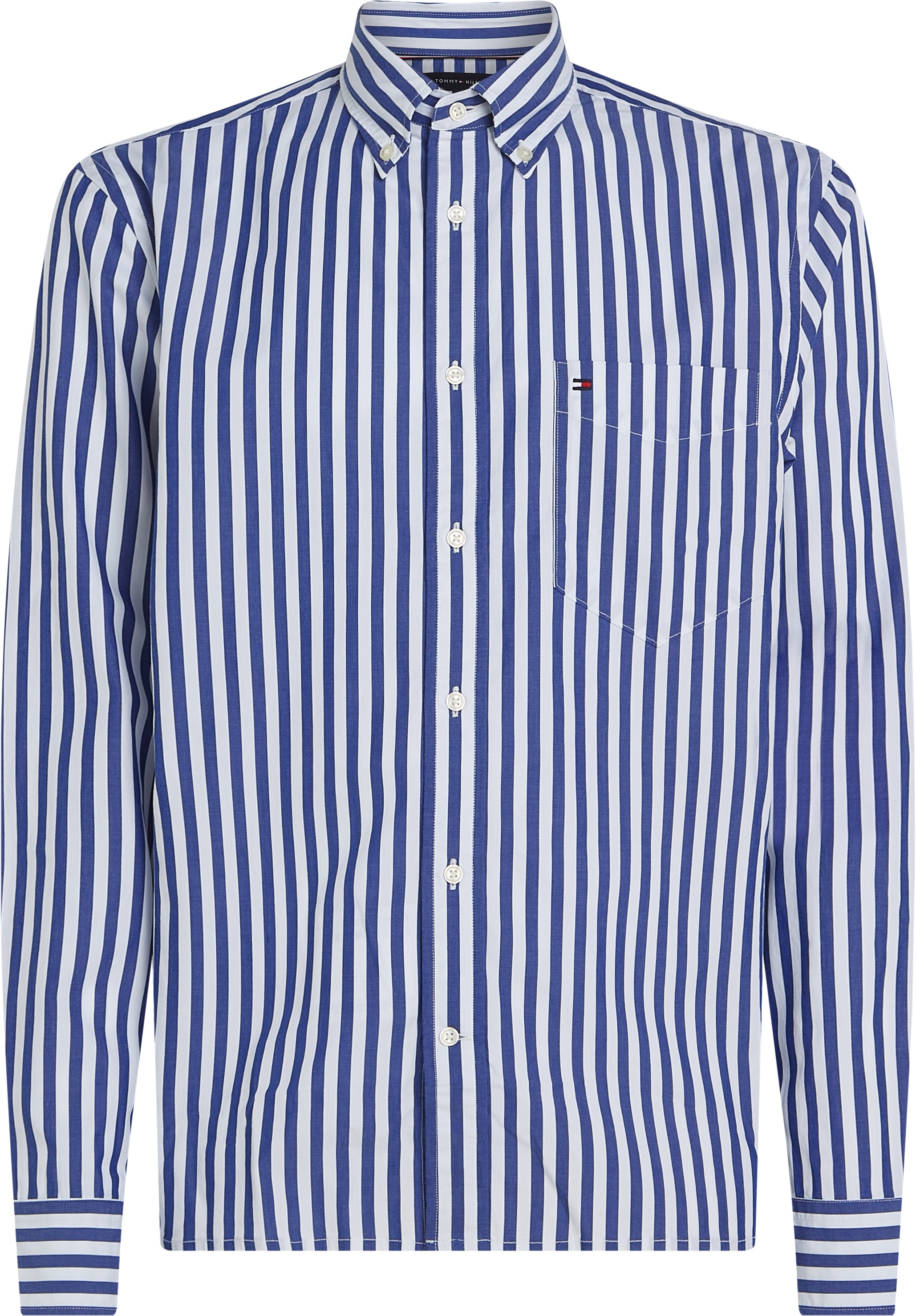 Thumbnail - Tommy Hilfiger Langarmhemd "FLEX POPLIN BOLD STRIPE SHIRT"