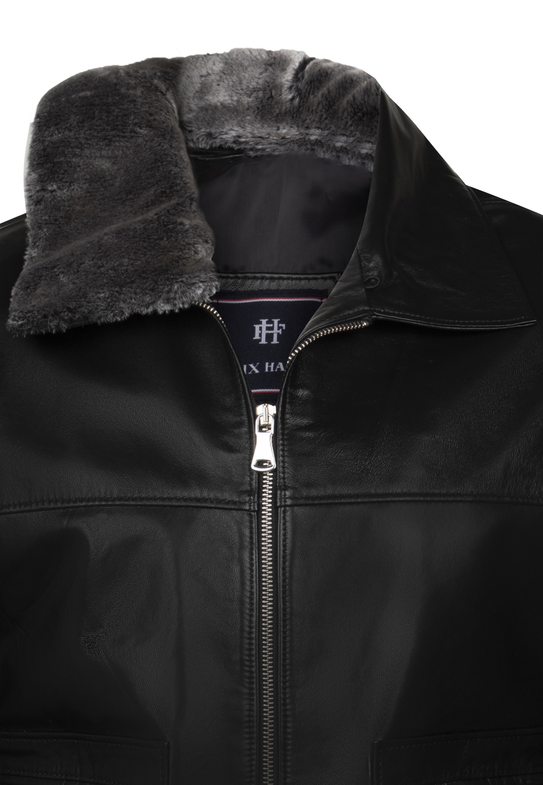 Felix Hardy Lederjacke »Lederjacke mit Kunstpelzkragen«