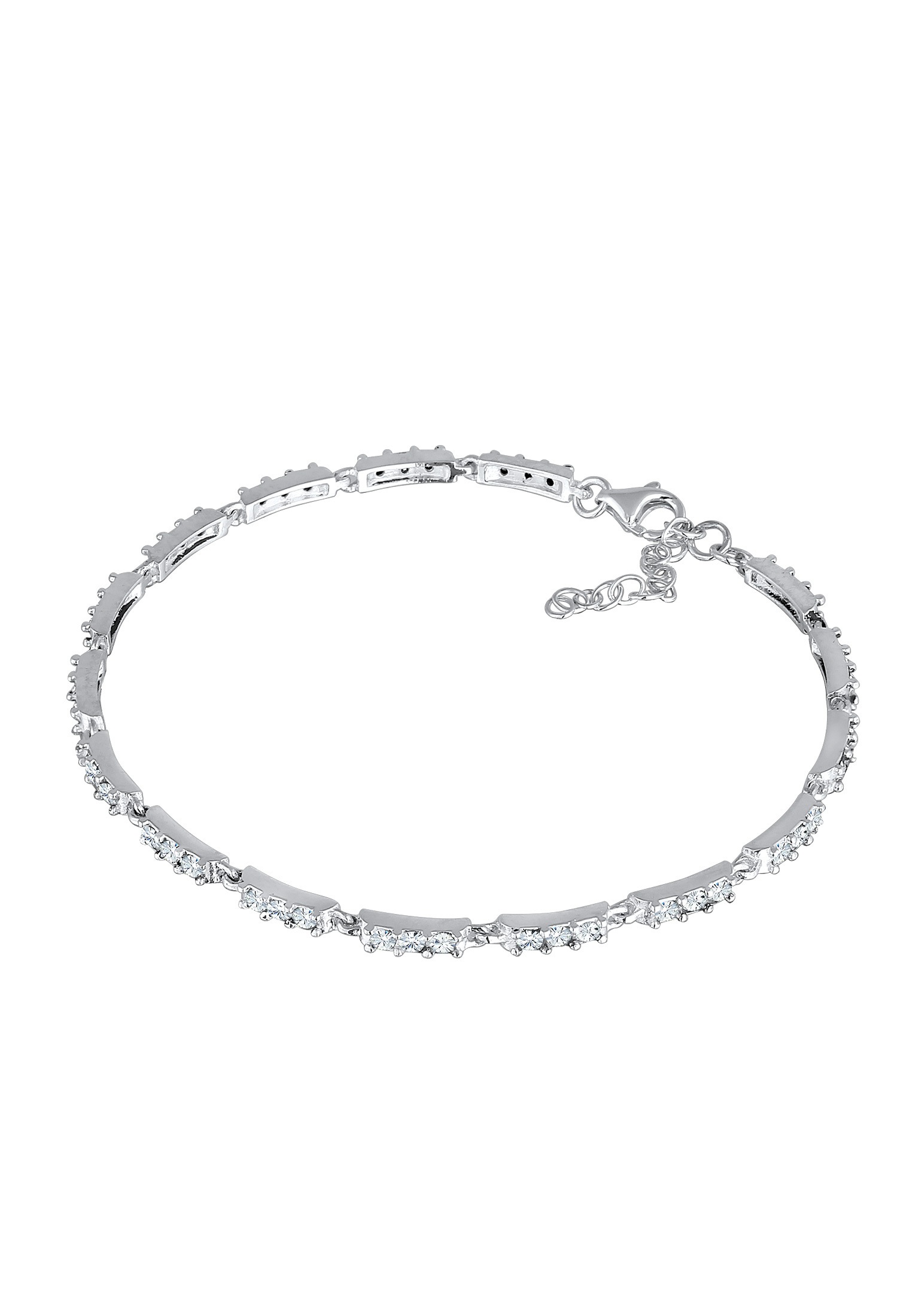 Elli Armband »Kristalle Tennisarmband 925 Silber«