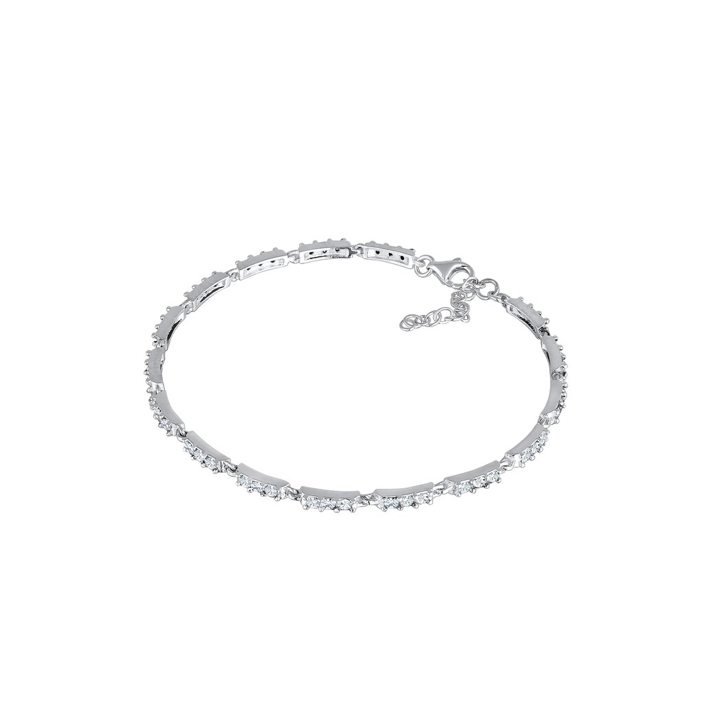 Elli Armband »Kristalle Tennisarmband 925 Silber«