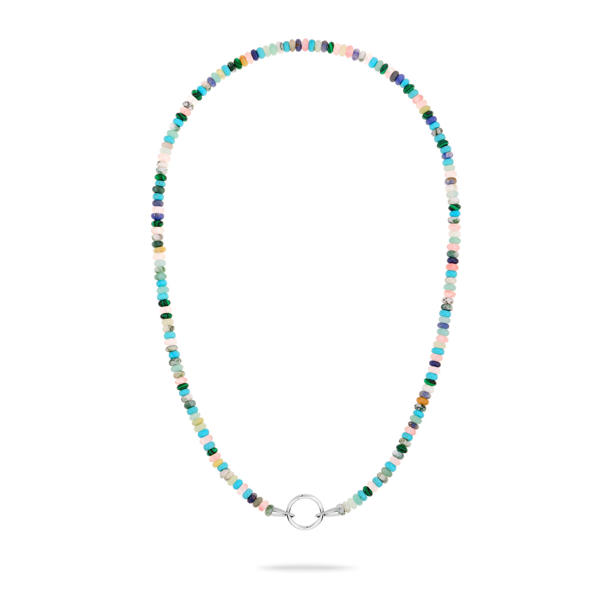 Tamaris Charm-Kette »Schmuck Geschenk Edelstahl Halskette All About Beads«, mit Naturstein