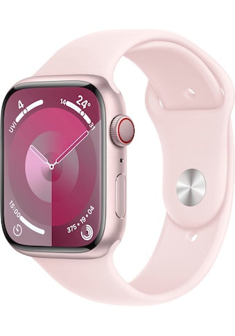 Smartwatch »Watch Series 9 GPS + Cellular 45mm Aluminium M/L«, (Watch OS 10 Sport Band)