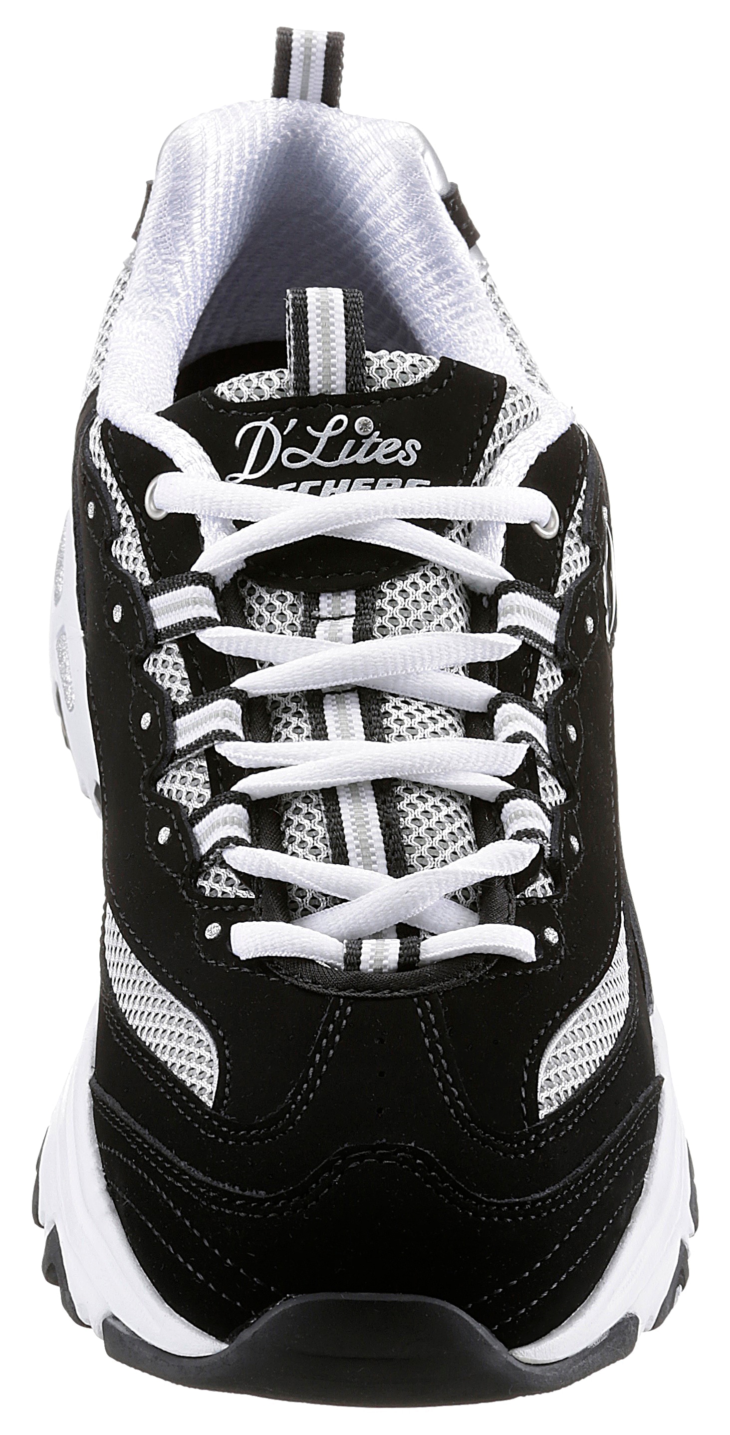 Skechers Sneaker »D'LITES - ROAM AROUND«, profilierter Gummi-Laufsohle, Freizeitschuh, Halbschuh, Schnürschuh