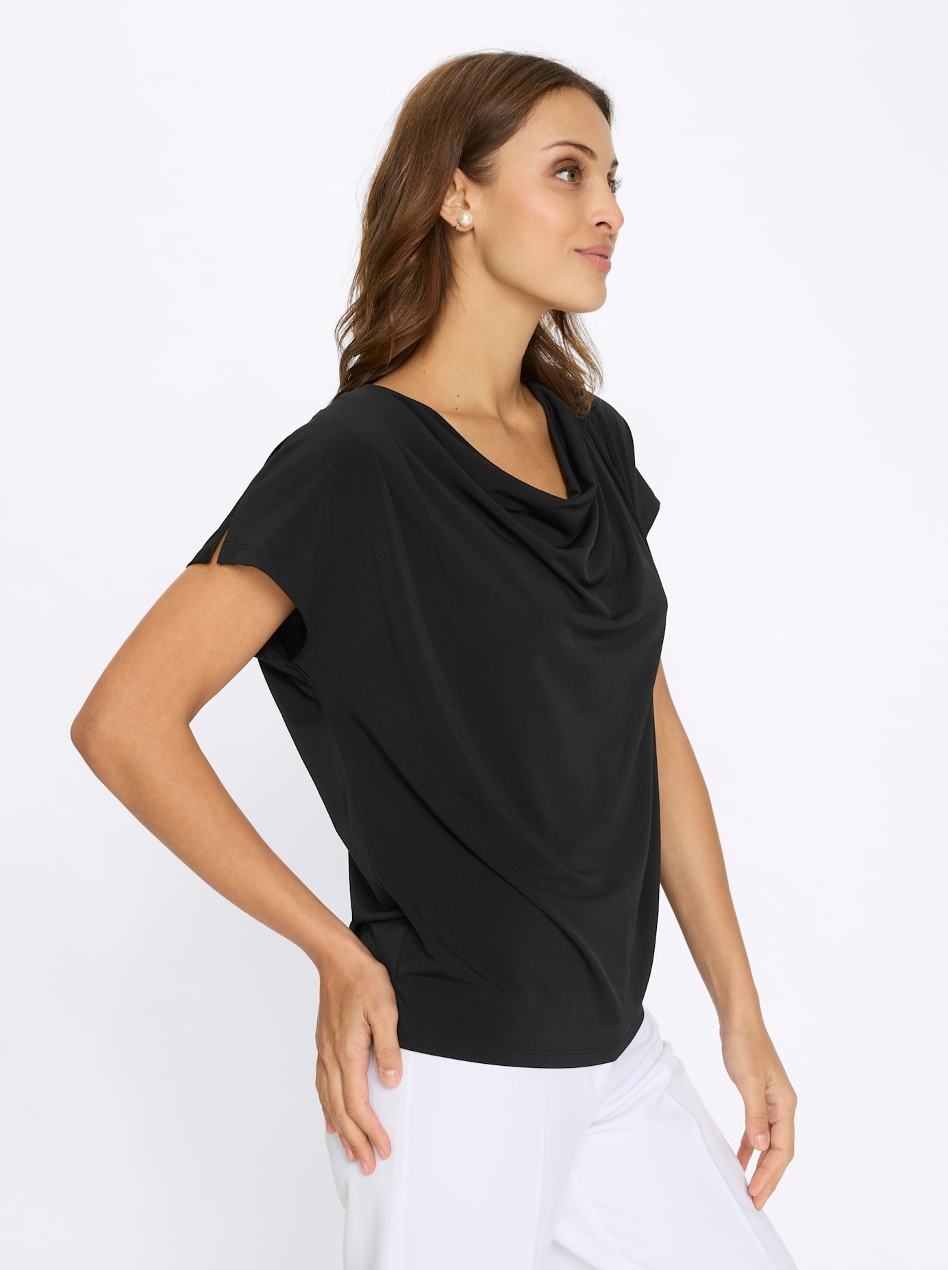 Lady Wasserfallshirt »Wasserfallshirt« 1 tlg.
