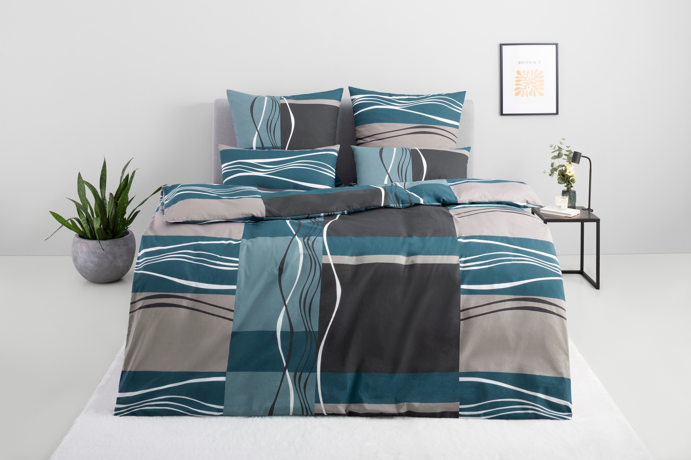 my home Bettwäsche "Kelian" 3 tlg. in verschiedenen Qualitäten, gemusterte günstig online kaufen