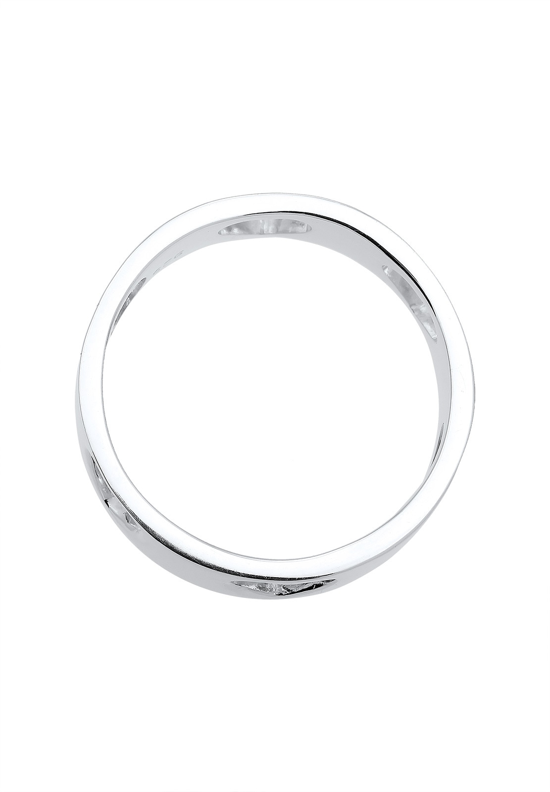 Elli Fingerring »Herz Liebe Cut Out Bandring 925 Silber Loreena«