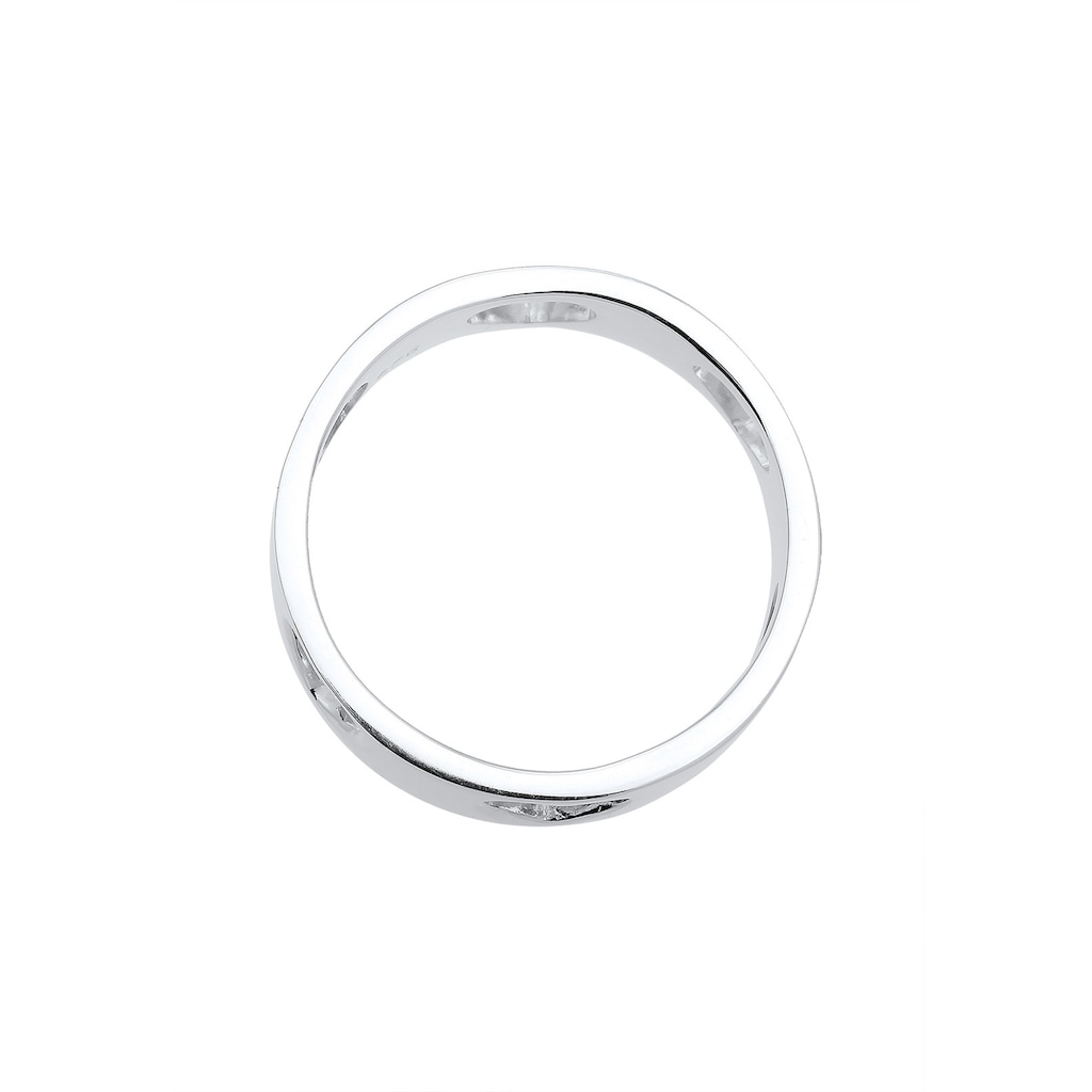 Elli Fingerring »Herz Liebe Cut Out Bandring 925 Silber Loreena«