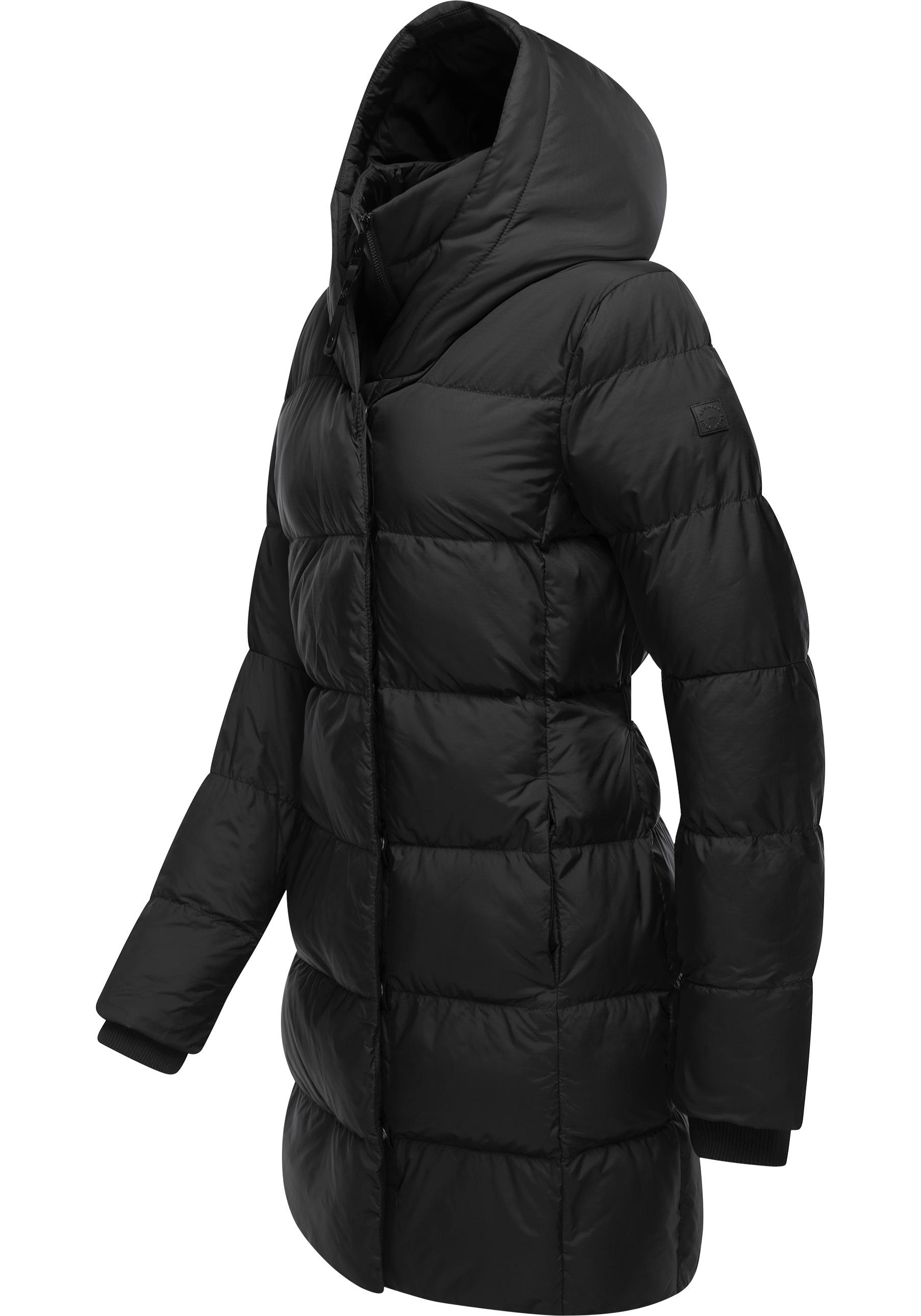 Ragwear Kurzmantel »Niara«, stylischer, gesteppter Wintermantel mit gefütterter Kapuze