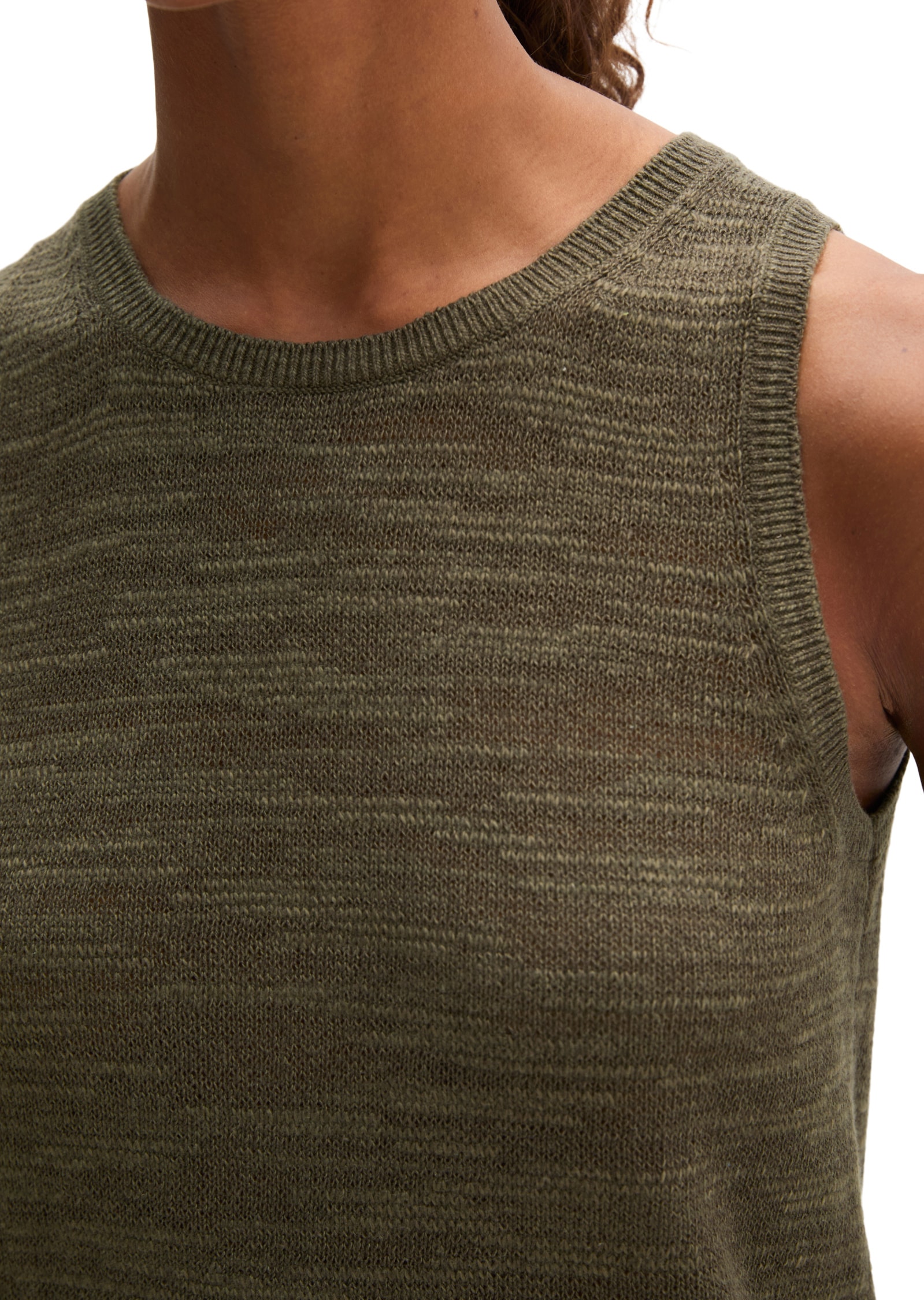 Marc O'Polo Strickpullover »aus Leinen-Baumwolle-Mix«