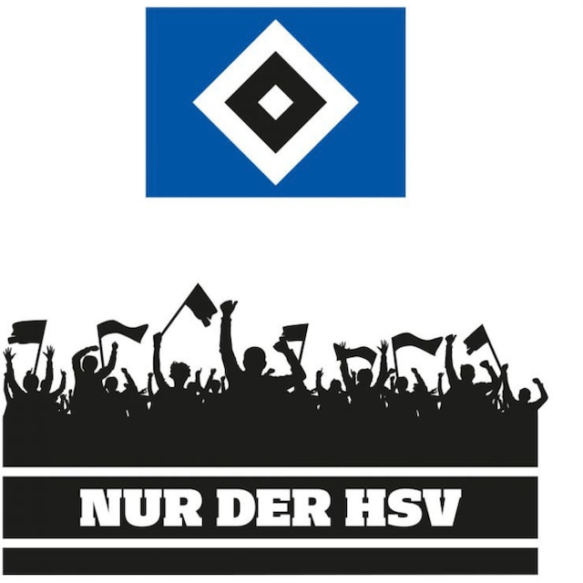 Wall-Art Wandtattoo »Nur der HSV Fans und Logo«, (1 St.) bestellen | BAUR