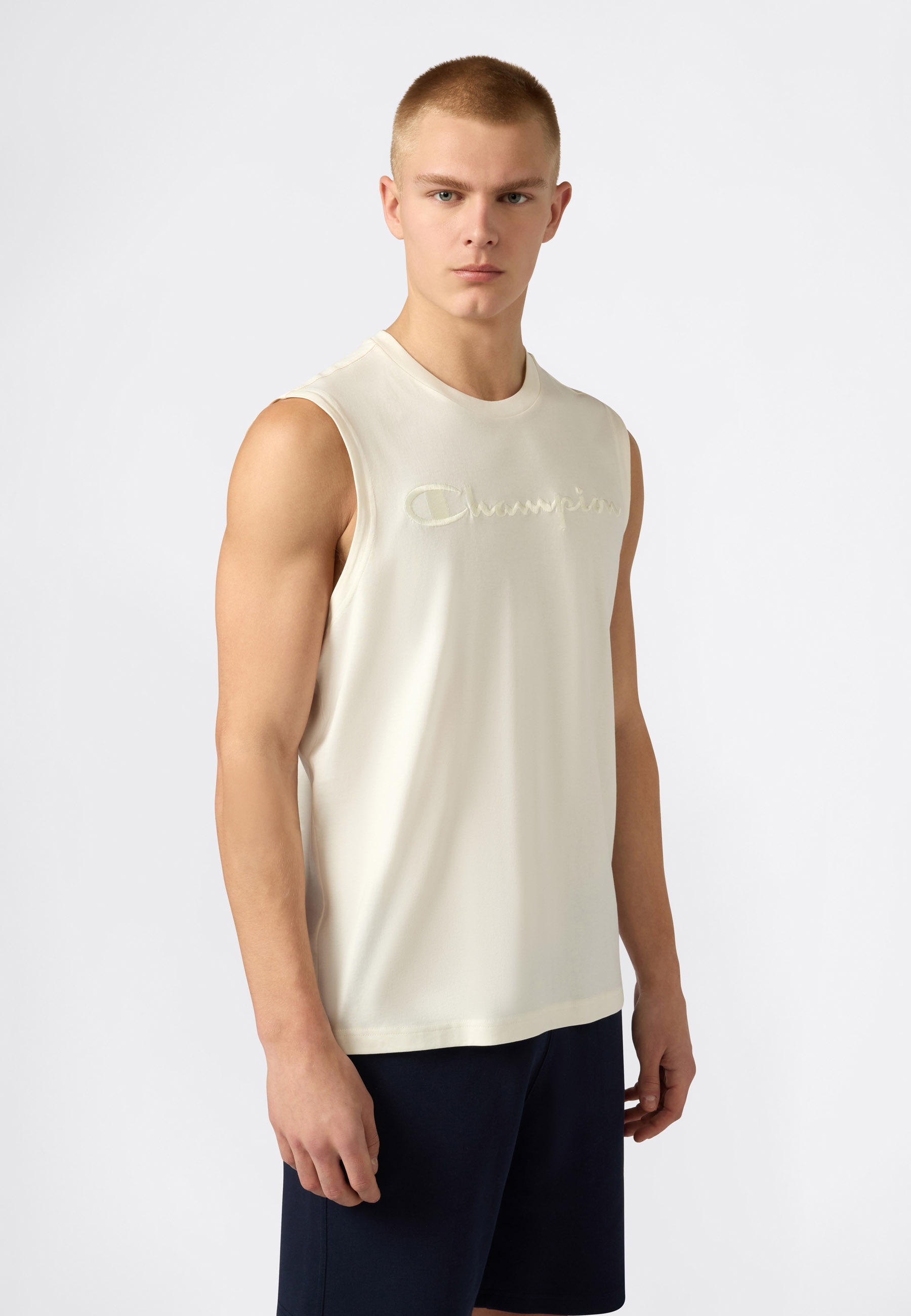 Champion Tanktop "ICONS TONAL Relex Fit Sleeveless Tee" ärmelloser Schnitt, aus Baumwolle