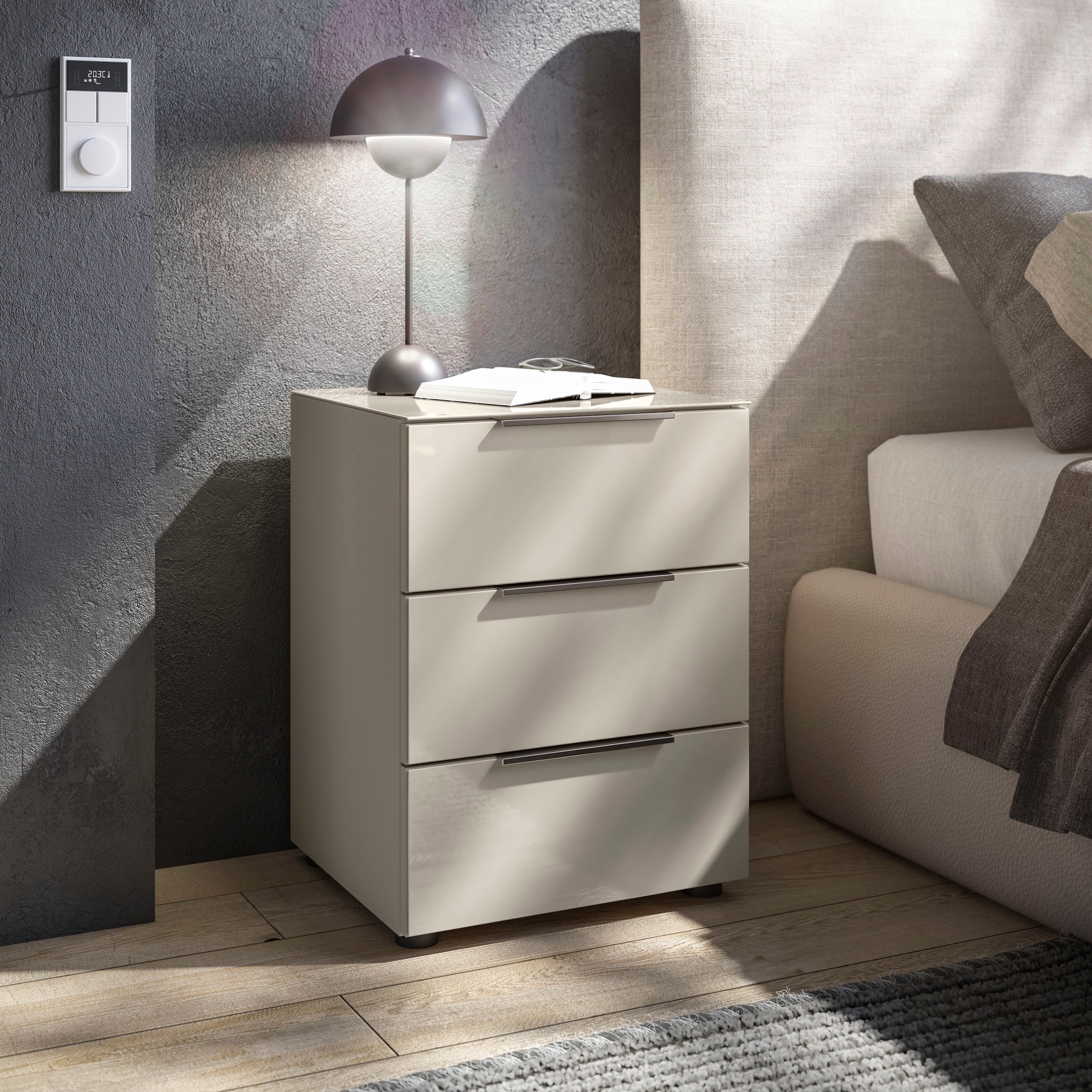 HBZ Nachtkommode "Santorin Nachtkonsole, BxHxT 45x61x40 cm", (1 St.), Breit günstig online kaufen