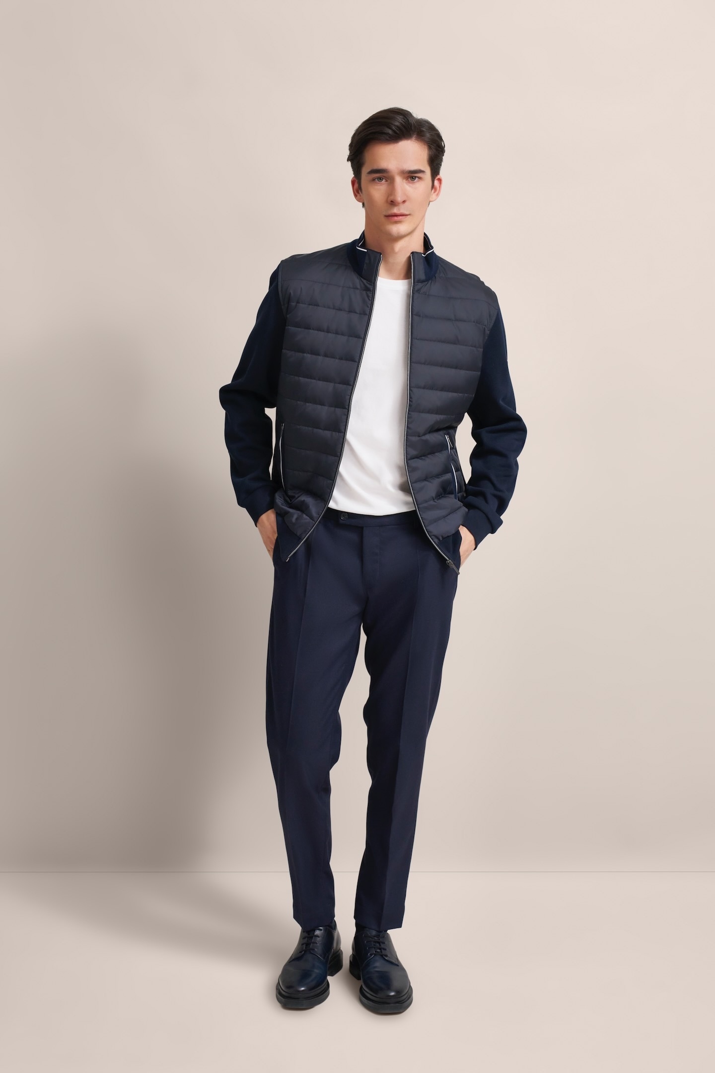 bugatti Sweatjacke, mit sportlichem Stehkragen