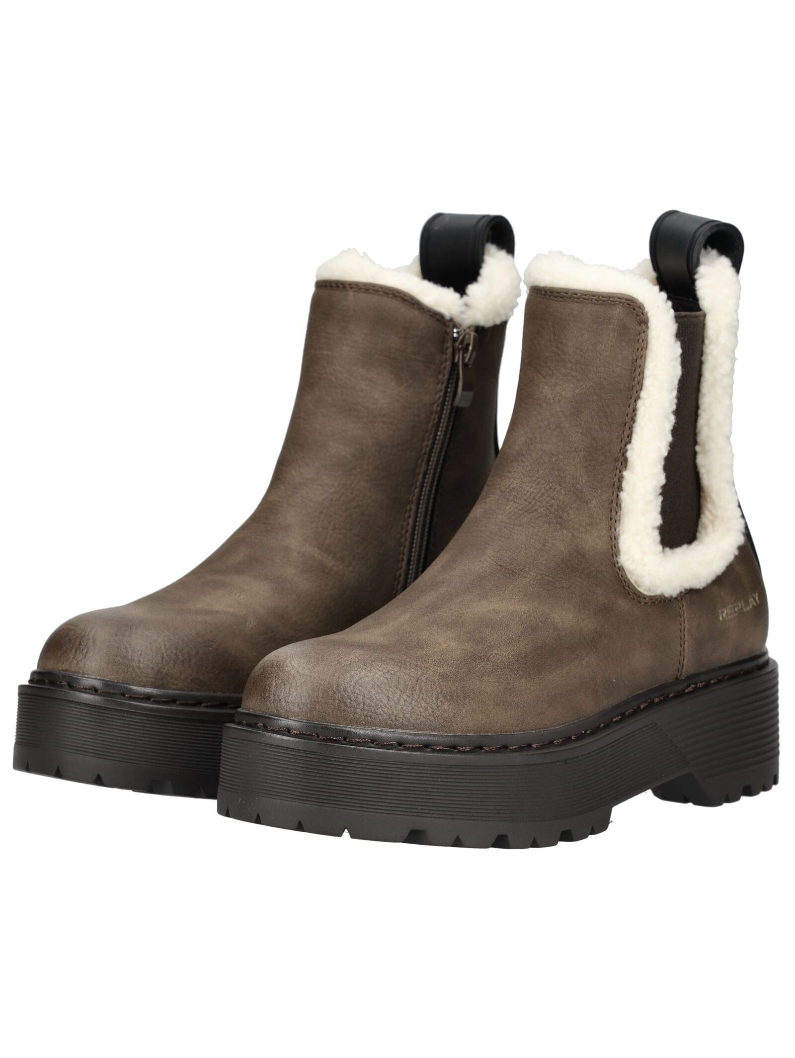 Replay Stiefelette »Replay Stiefelette Lederimitat/Textil«