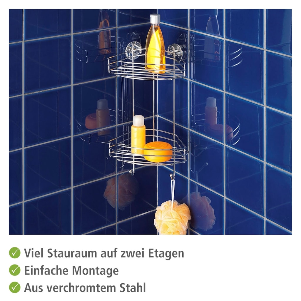 WENKO Duschablage »Vacuum-Loc 2 Etagen«