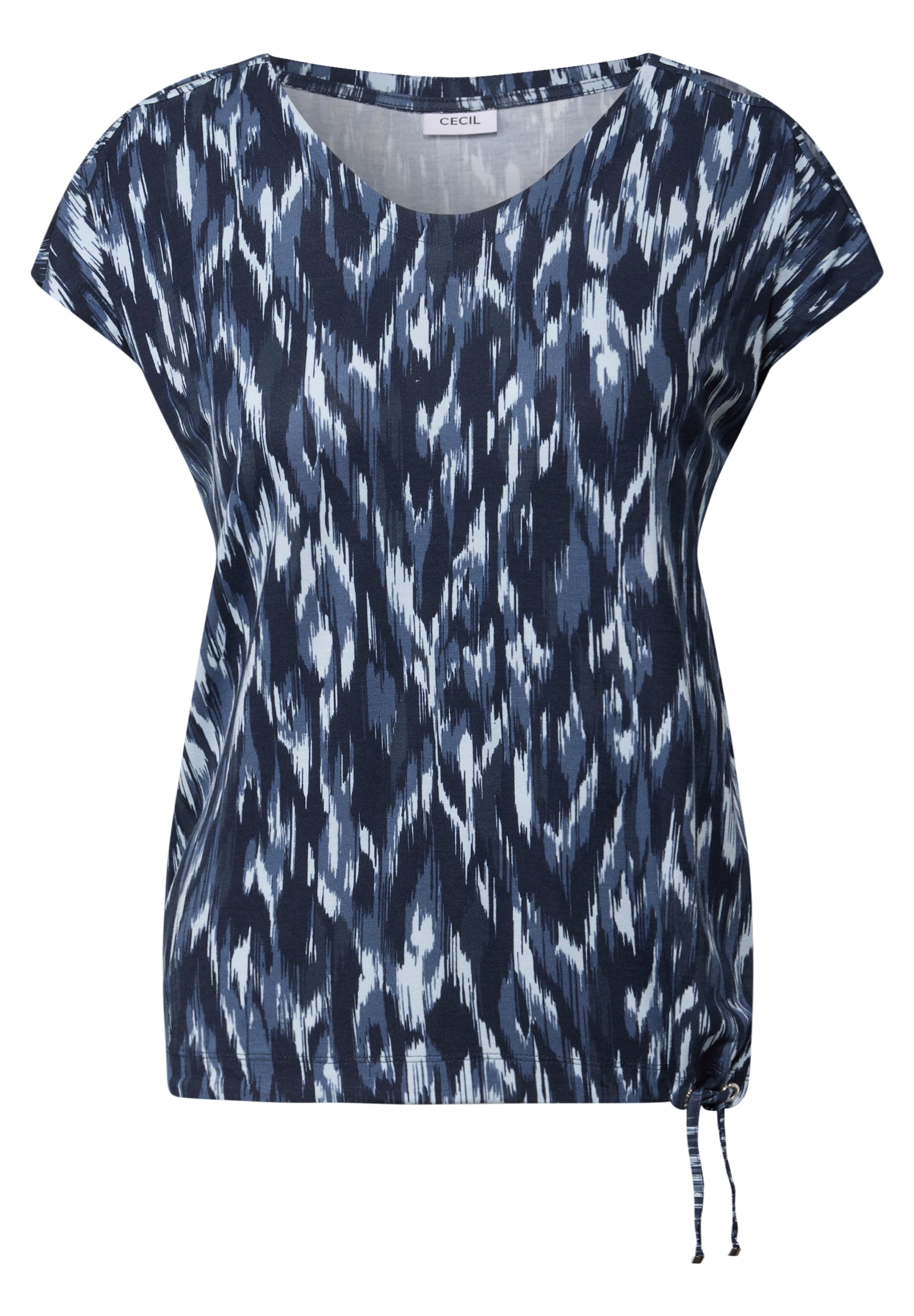 Cecil Print-Shirt, aus strecthigem Viskosematerial
