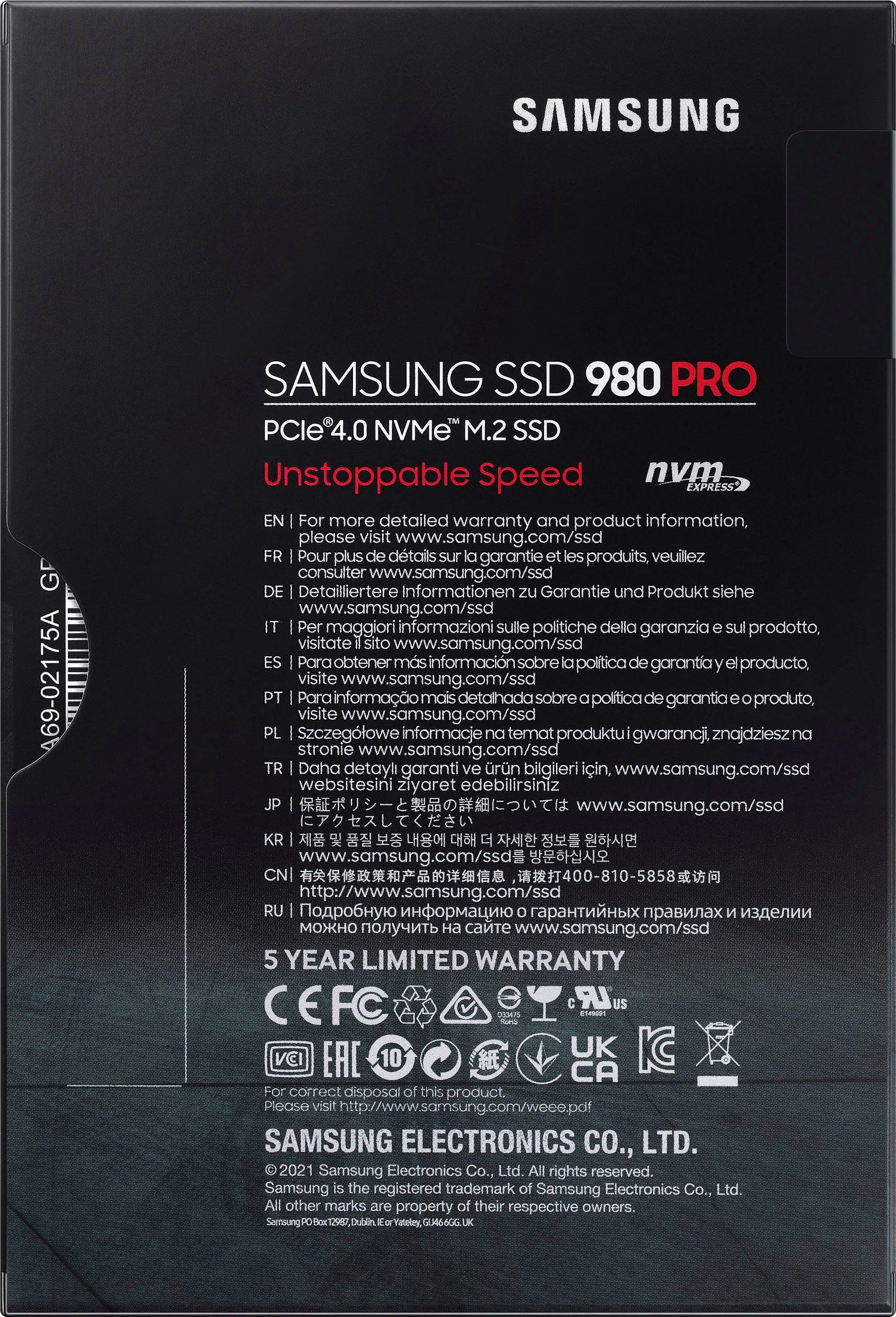 Samsung interne SSD »980 Pro SSD 2TB + PS5 FIFA 23«, Anschluss M.2 PCIe 4.0