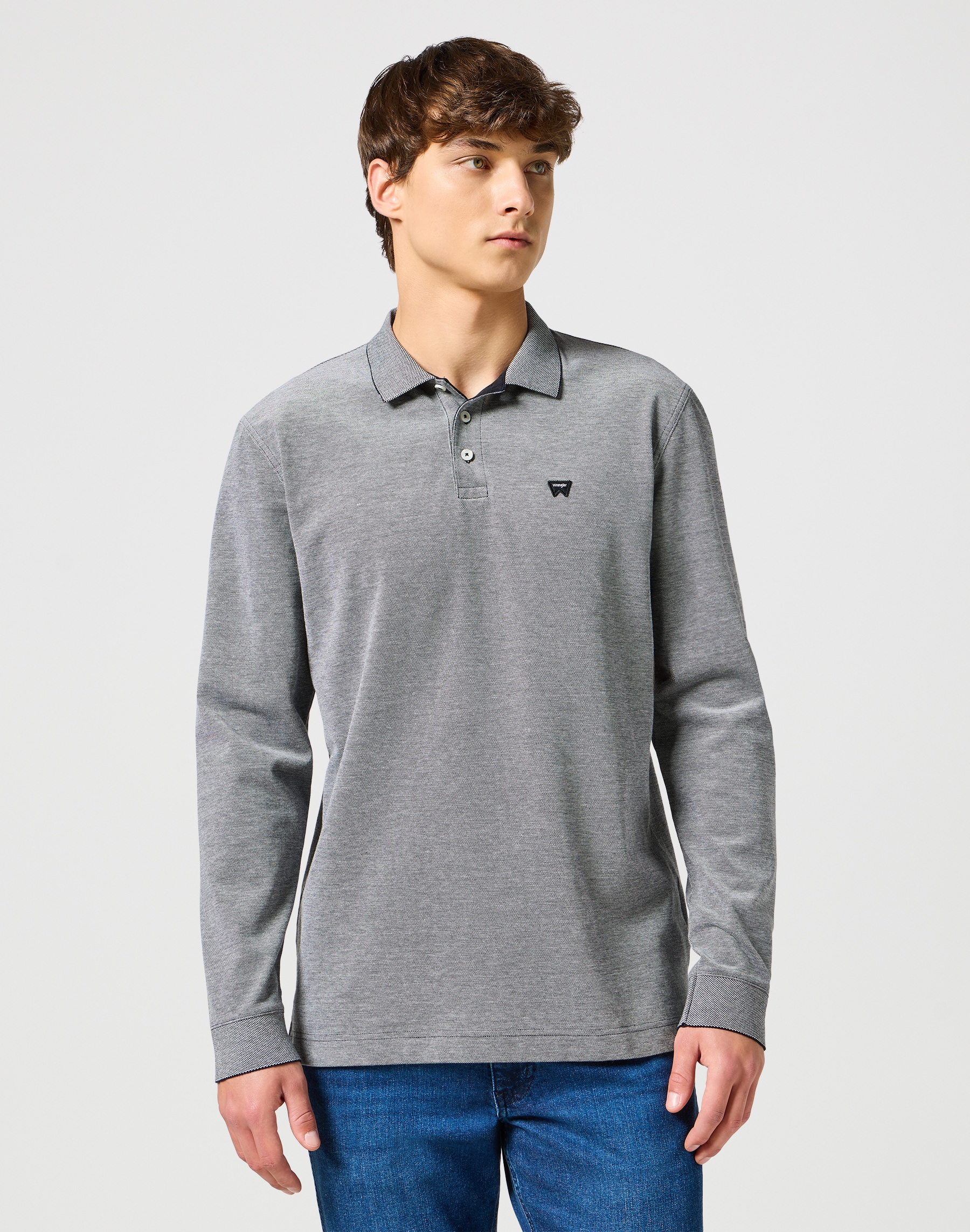 Wrangler Langarmshirt "LS REFINED POLO" günstig online kaufen