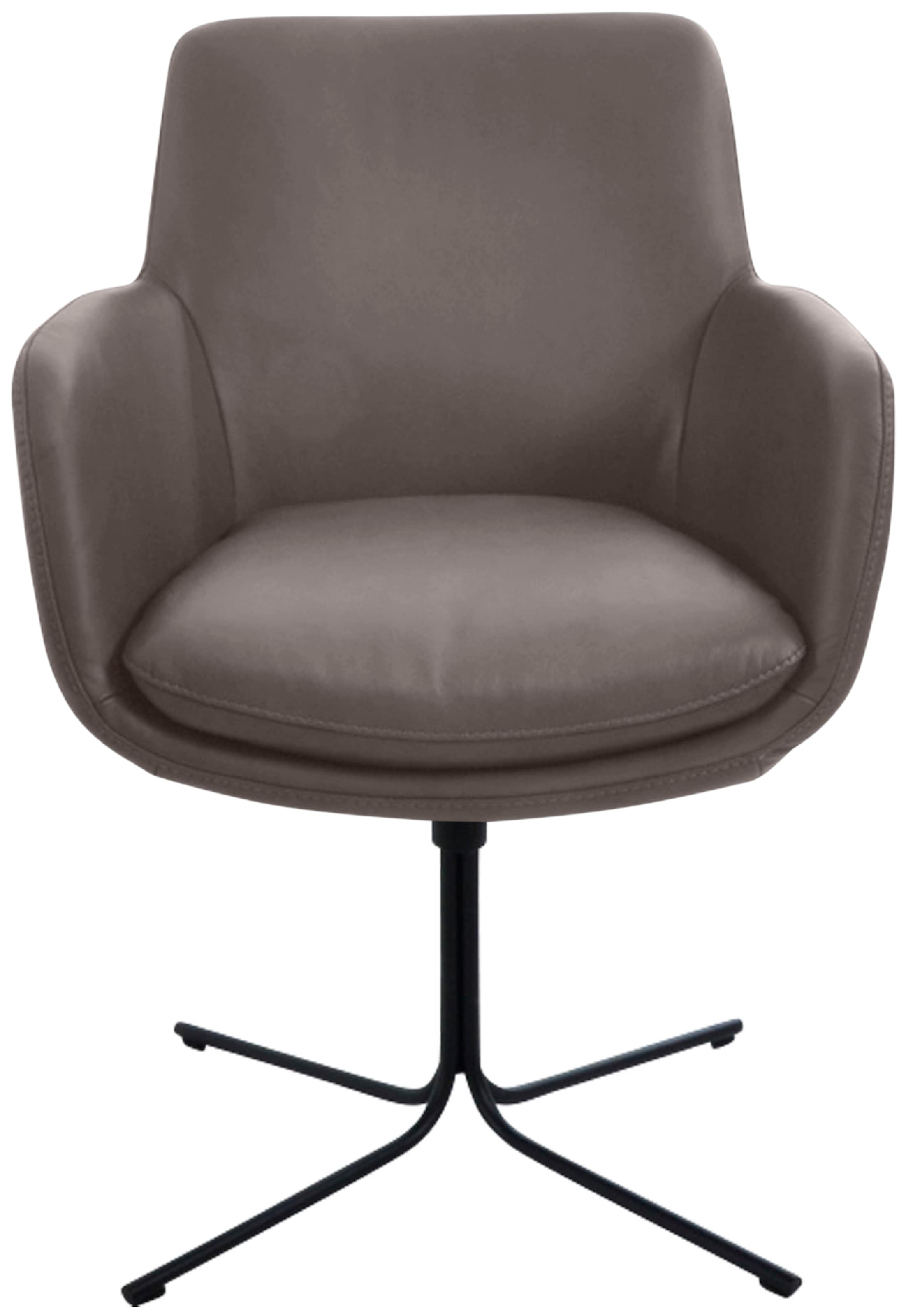 K+W Komfort & Wohnen Drehstuhl "Pego" () filigranem 4-Fuß-Gestell in schwar günstig online kaufen