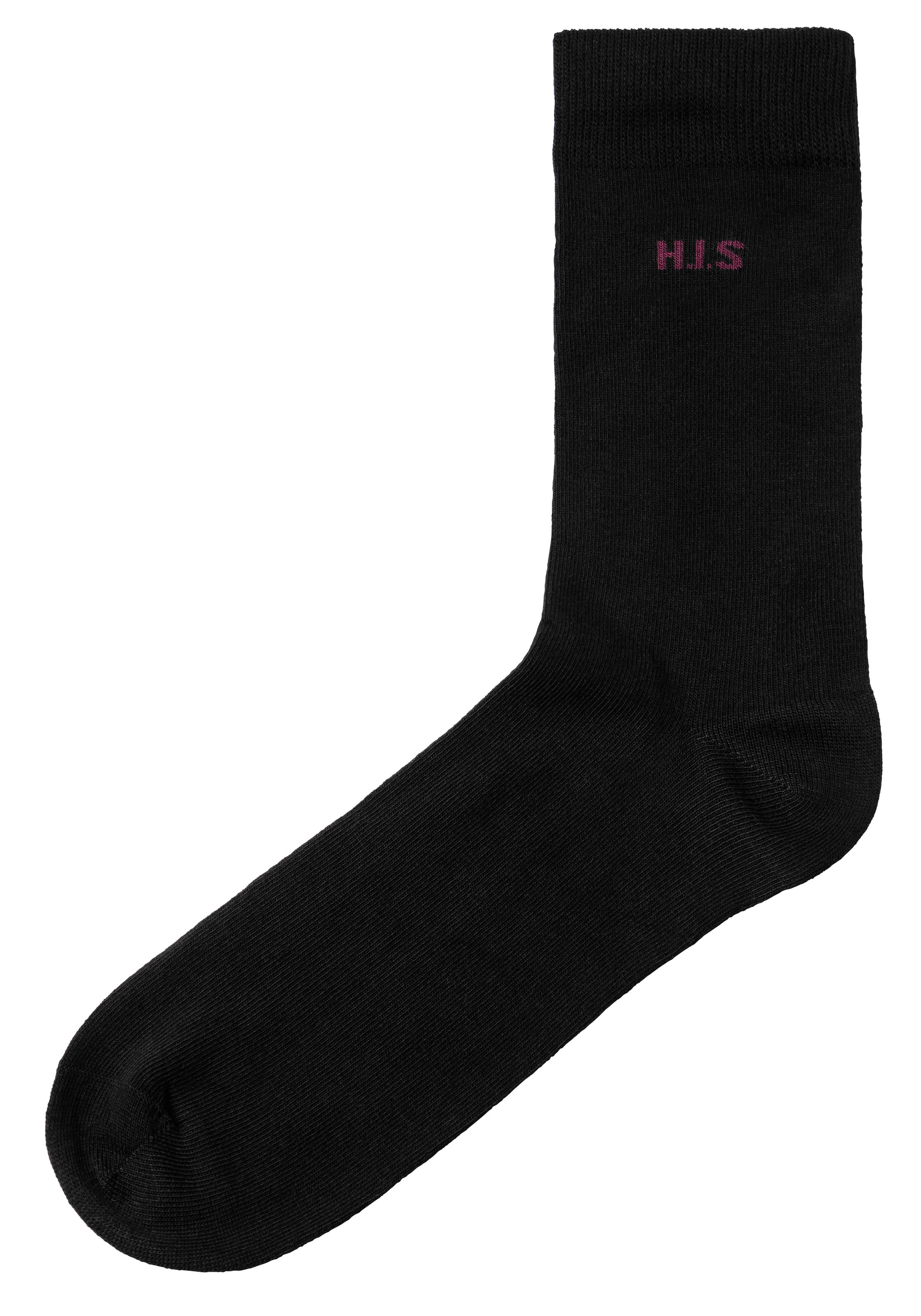 H.I.S Socken, (Packung, 10 Paar), mit farbigem Innenbund