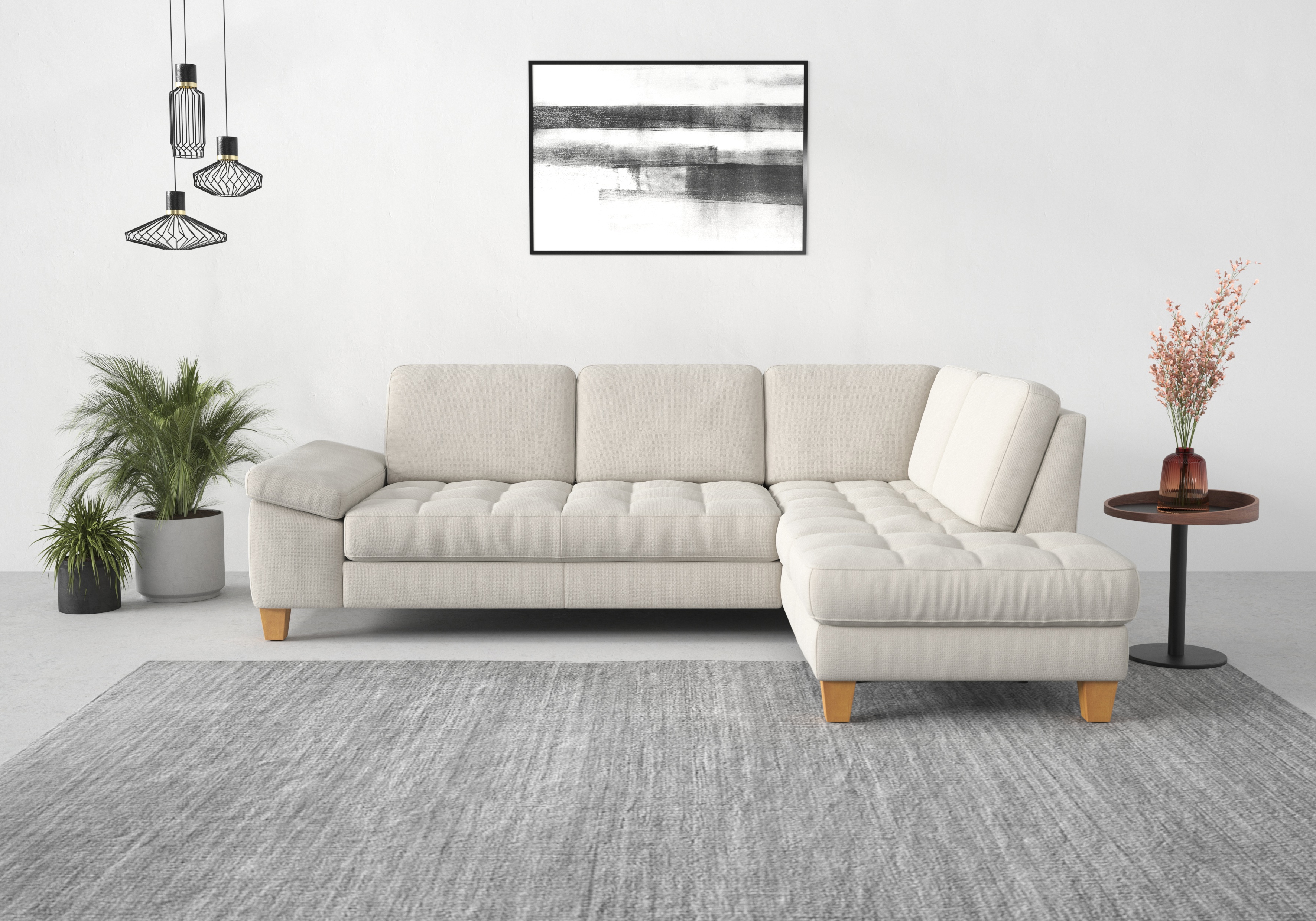 sit&more Ecksofa "Westham L-Form" mit Ottomane, mit oder ohne Schlaffunktion, Bettkasten, Verstellung