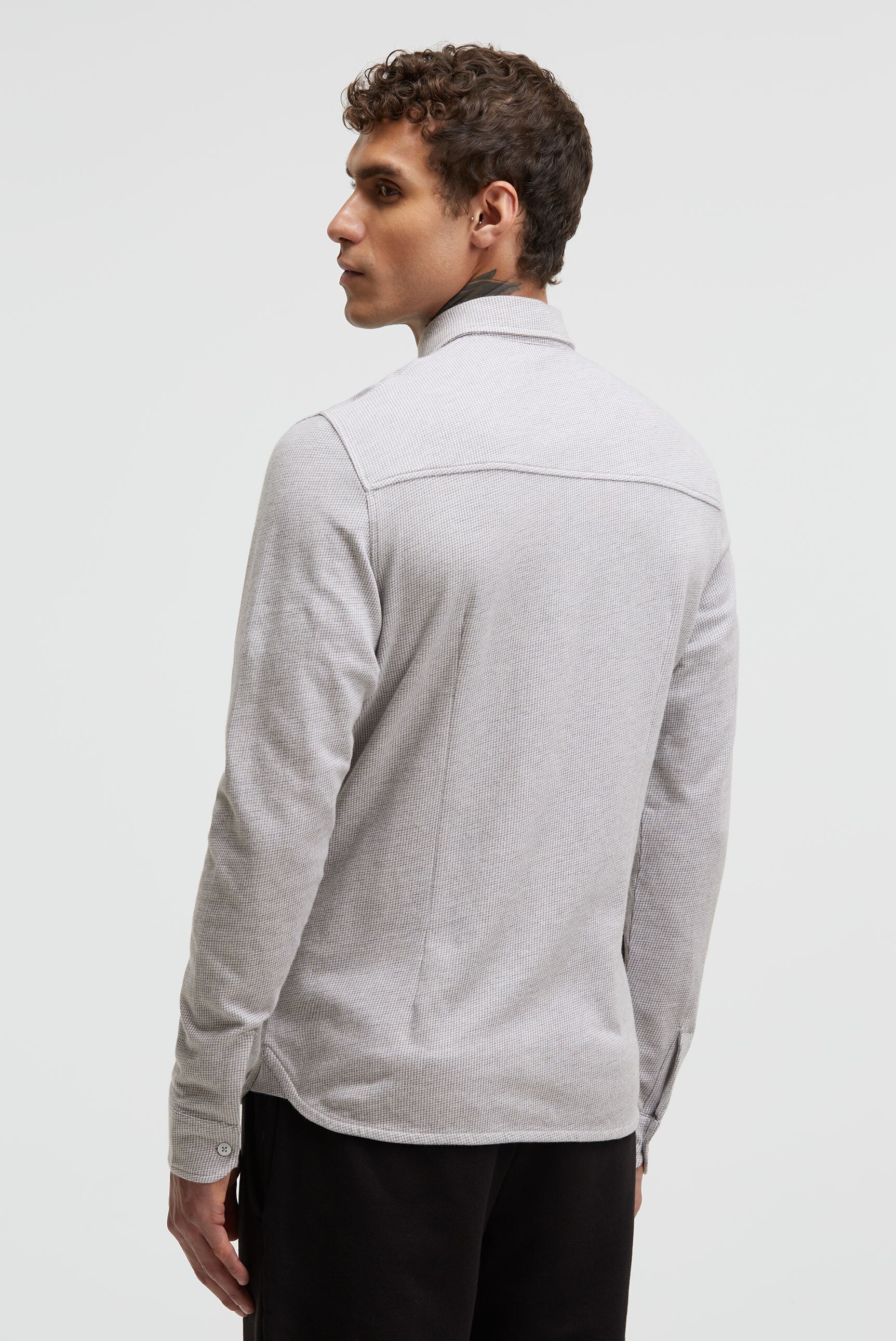 CMPD Langarmhemd mit Kentkragen