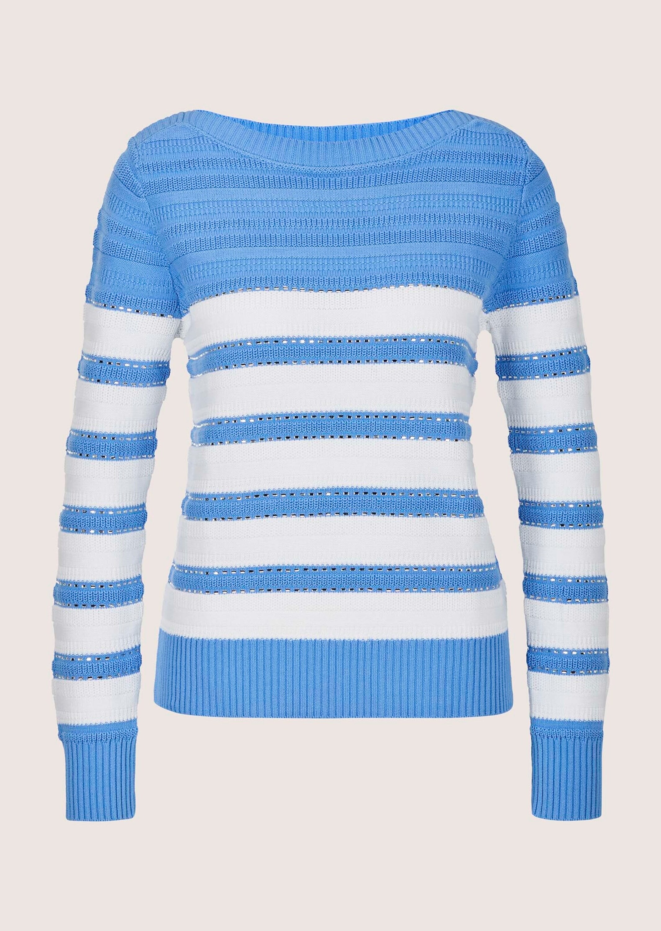 MADELEINE Longpullover "Strickpullover Baumwollpullover mit Streifenmuster" günstig online kaufen