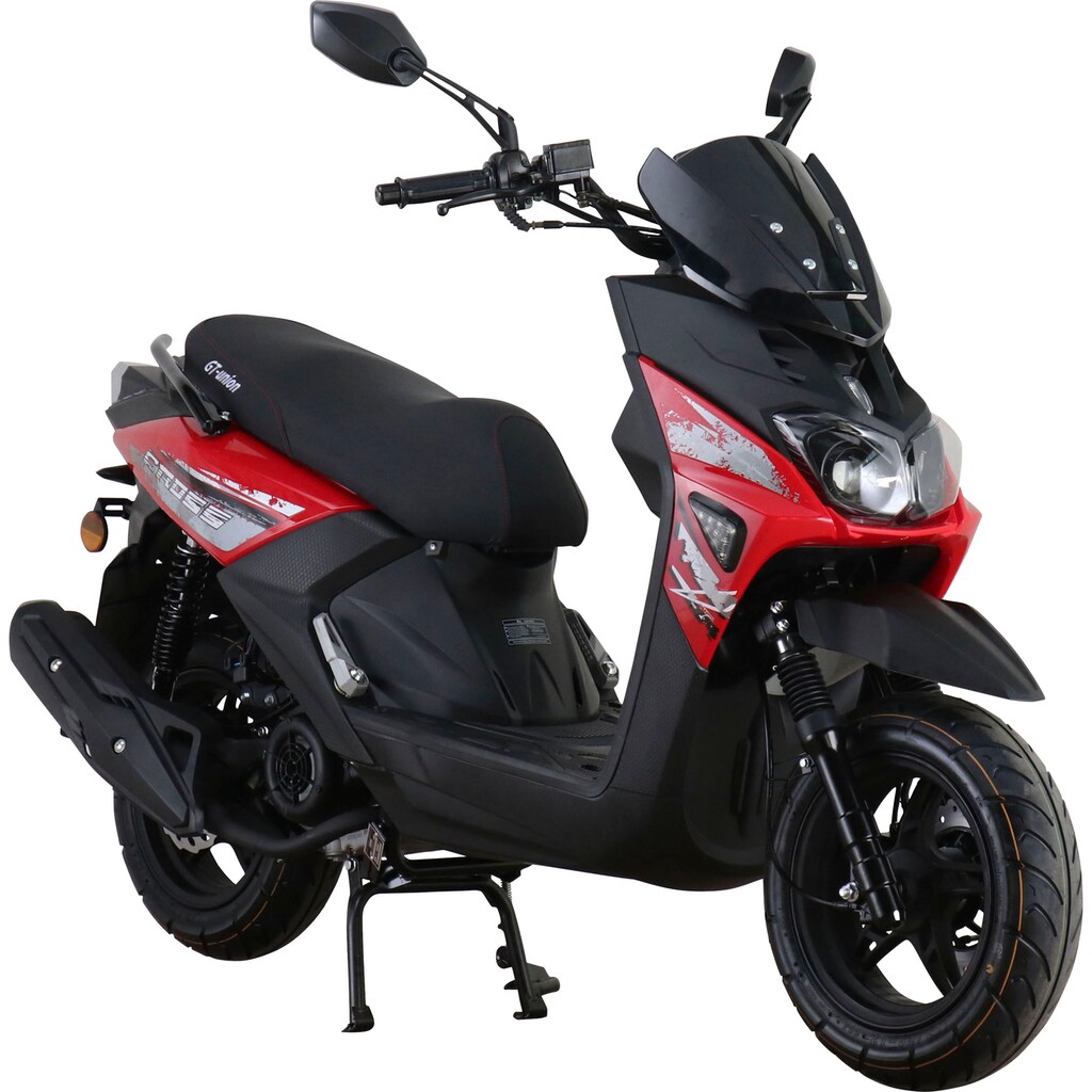 GT UNION Motorroller »PX 55 Cross-Concept 2.0 Street 125«, 125 cm³, 85 km/h, Euro 5, 8,5 PS, (Komplett-Set, 2 tlg., mit Topcase)