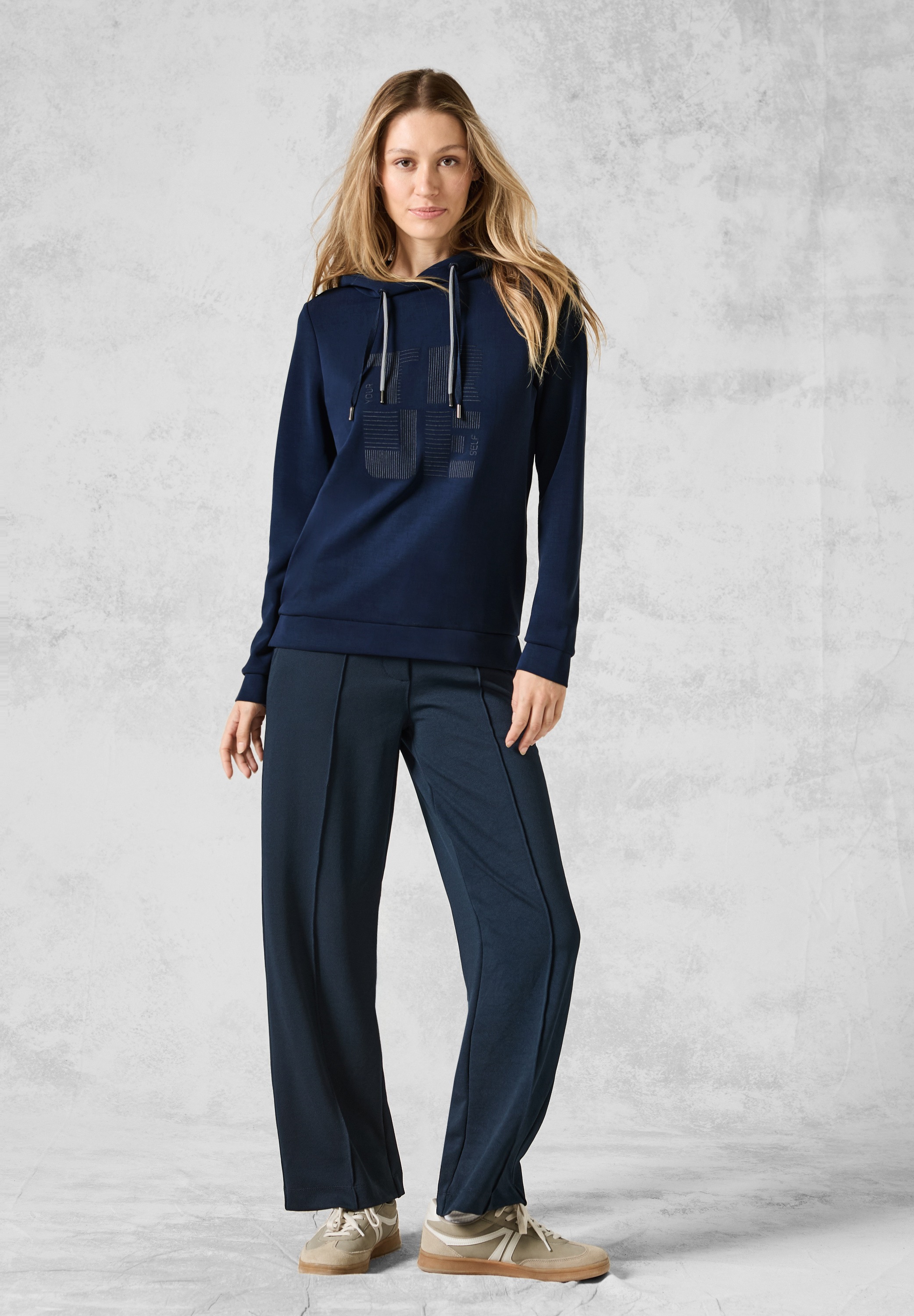Cecil Sweatshirt, mit Materialmix