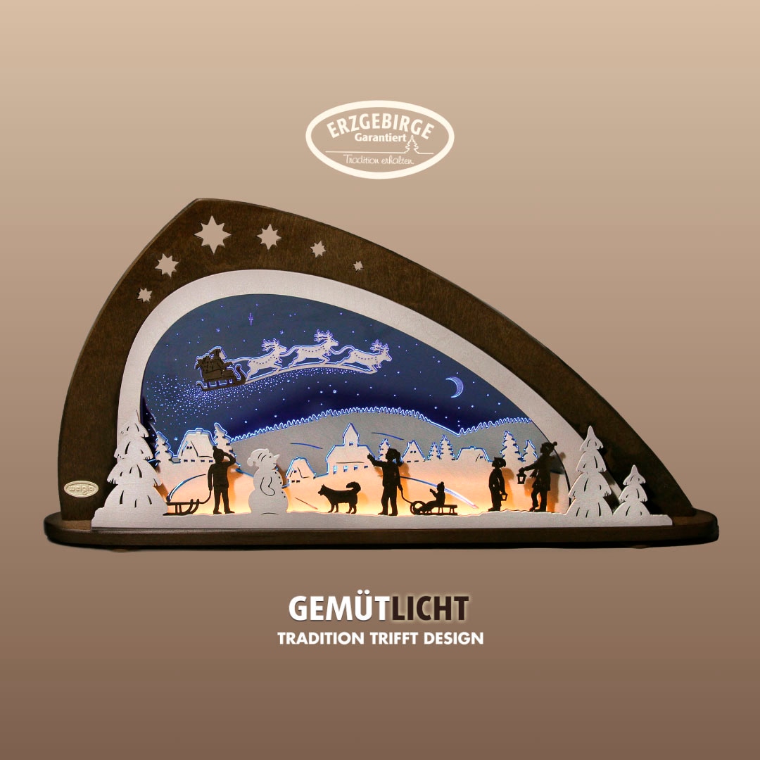 Weigla Lichterbogen, Erzgebirge garantiert, Weihnachtsdeko Innen, Weihnacht günstig online kaufen