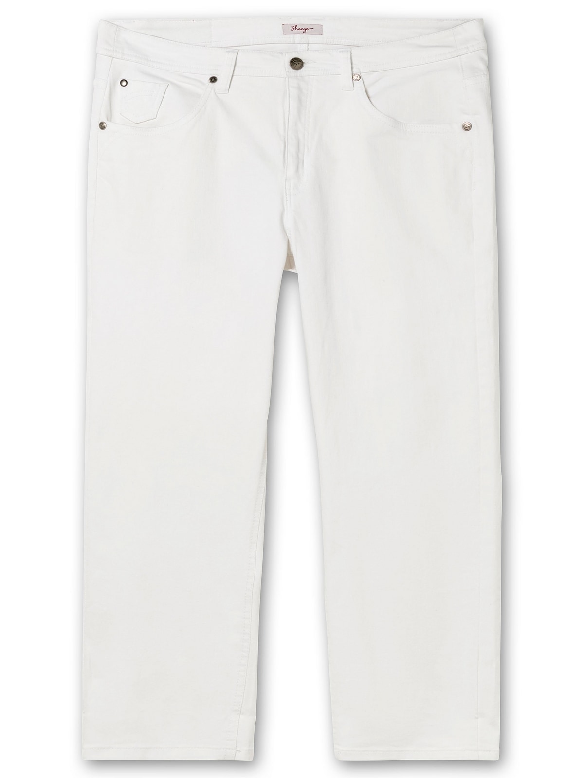 Sheego Stretch-Jeans »Große Größen«, mit Kontrasttape innen am Saum