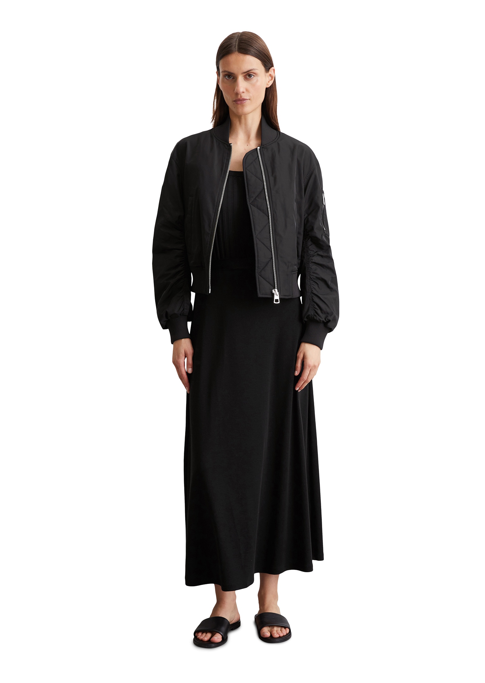 Marc O'Polo Outdoorjacke »aus recyceltem Polyester-Twill«, ohne Kapuze