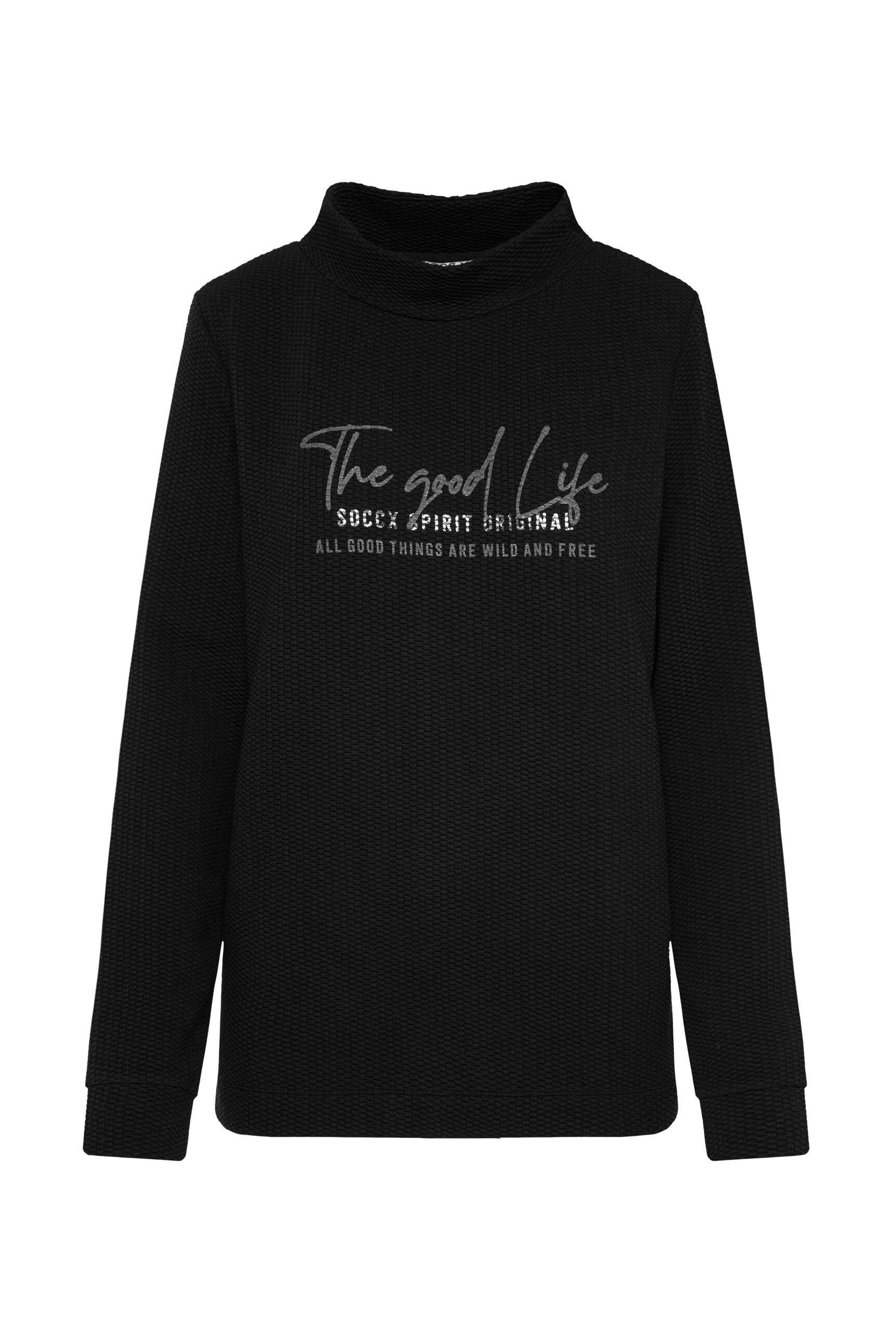SOCCX Sweater, mit Stehkragen