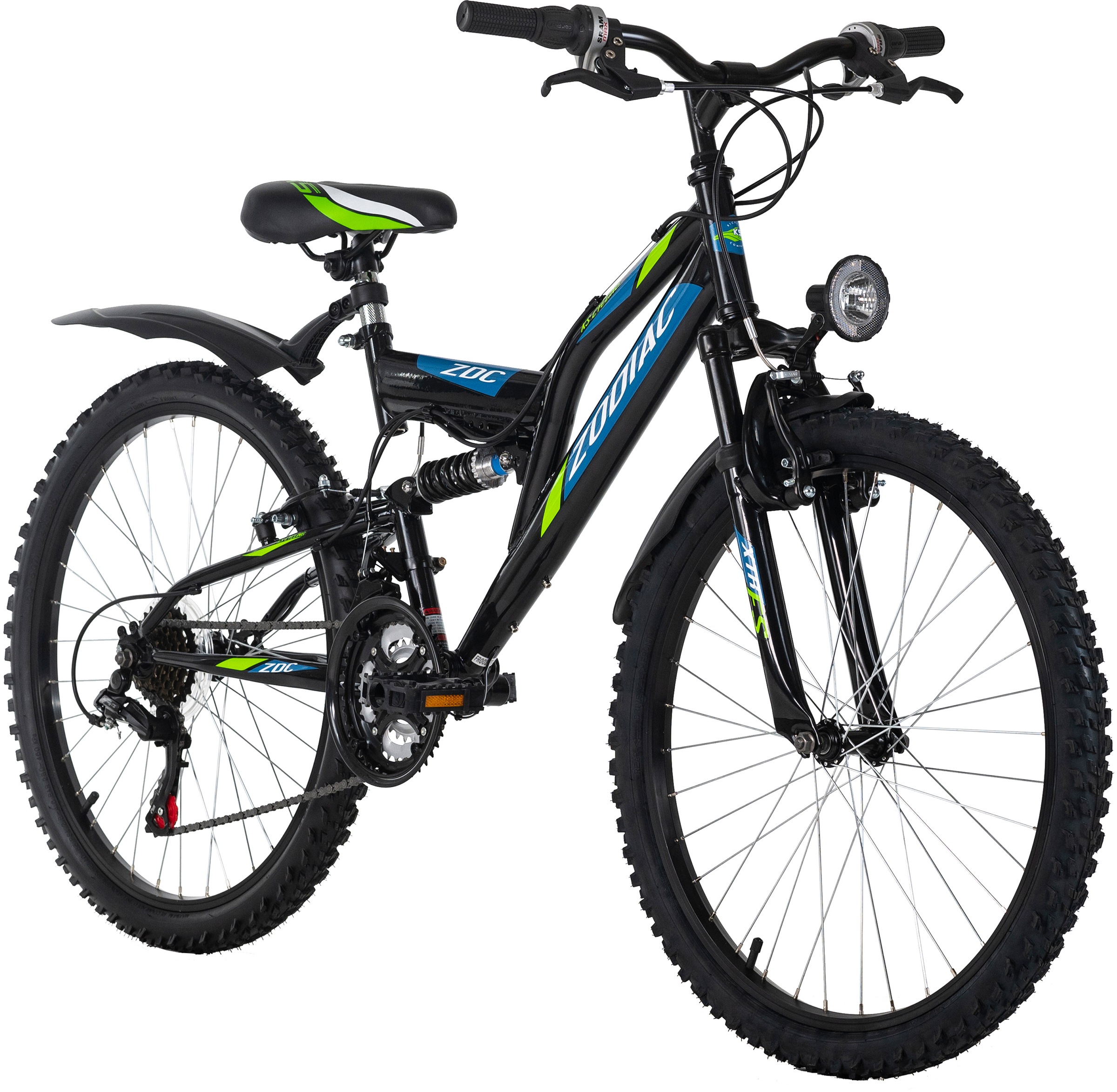 KS Cycling Jugendfahrrad »Zodiac«, 18 Gang, Shimano, Tourney Schaltwerk, Kettenschaltung, für Herren, Kettenschaltung