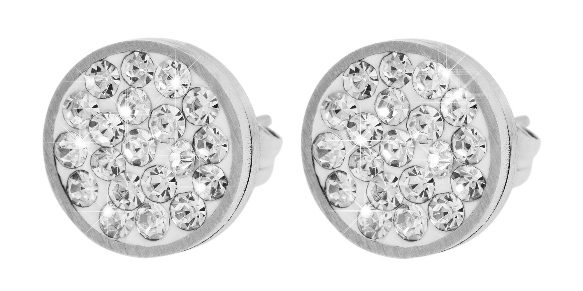 Adelia´s Paar Ohrhänger »Ohrringe – Ohrstecker aus Edelstahl mit Strass Steinchen« Ein Geschenk, das Freude macht