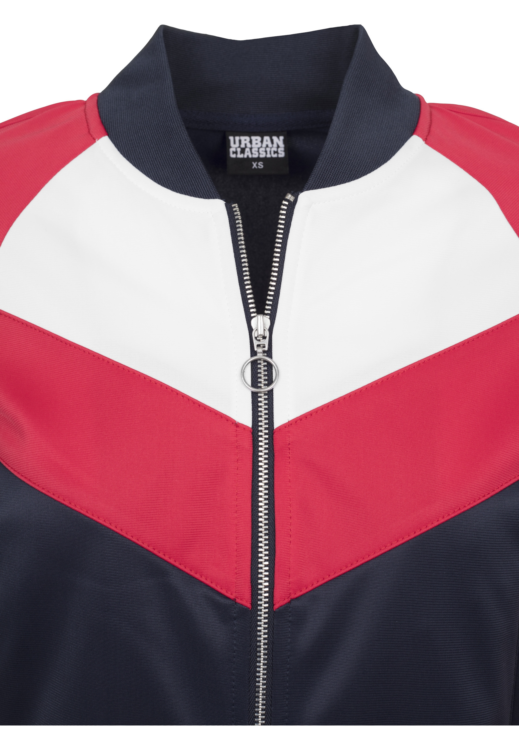 URBAN CLASSICS Allwetterjacke »Urban Classics Damen Ladies Short Raglan Track Jacket« 1 Stk. tlg. ohne Kapuze