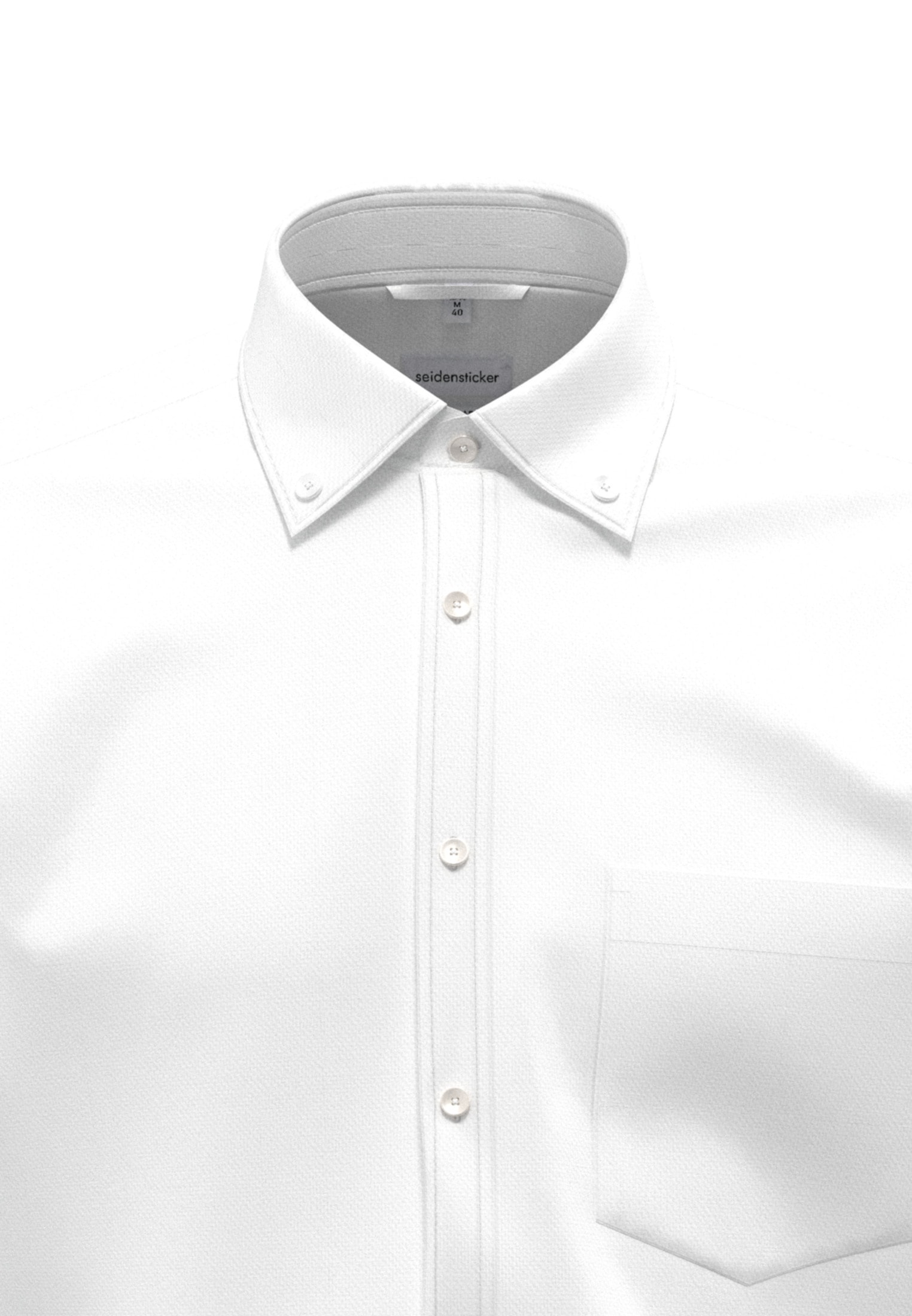 seidensticker Businesshemd »Schwarze Rose«, Regular Button-Down-Kragen Struktur