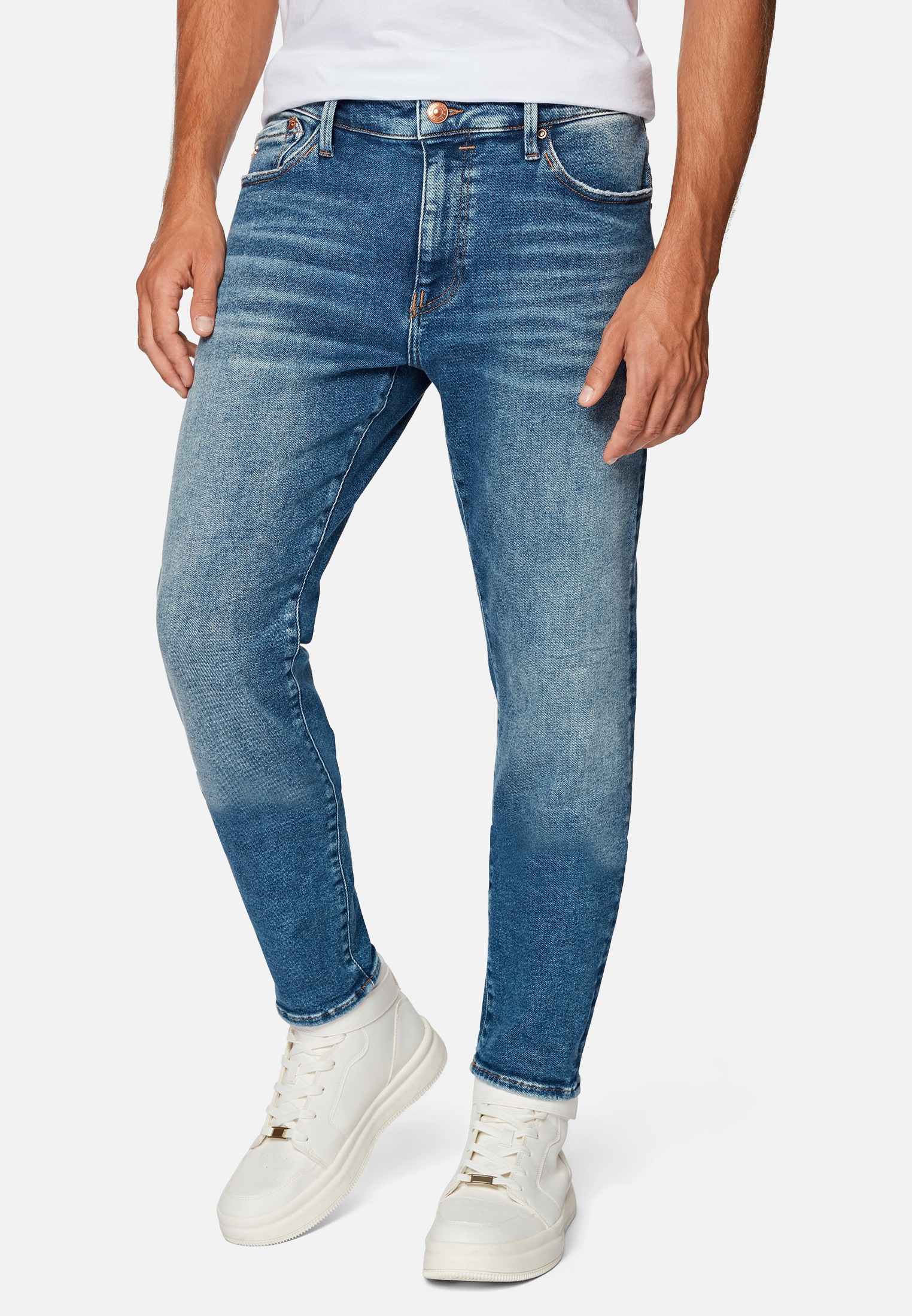 Mavi Tapered-fit-Jeans »CHRIS«, Eng zulaufende Jeans