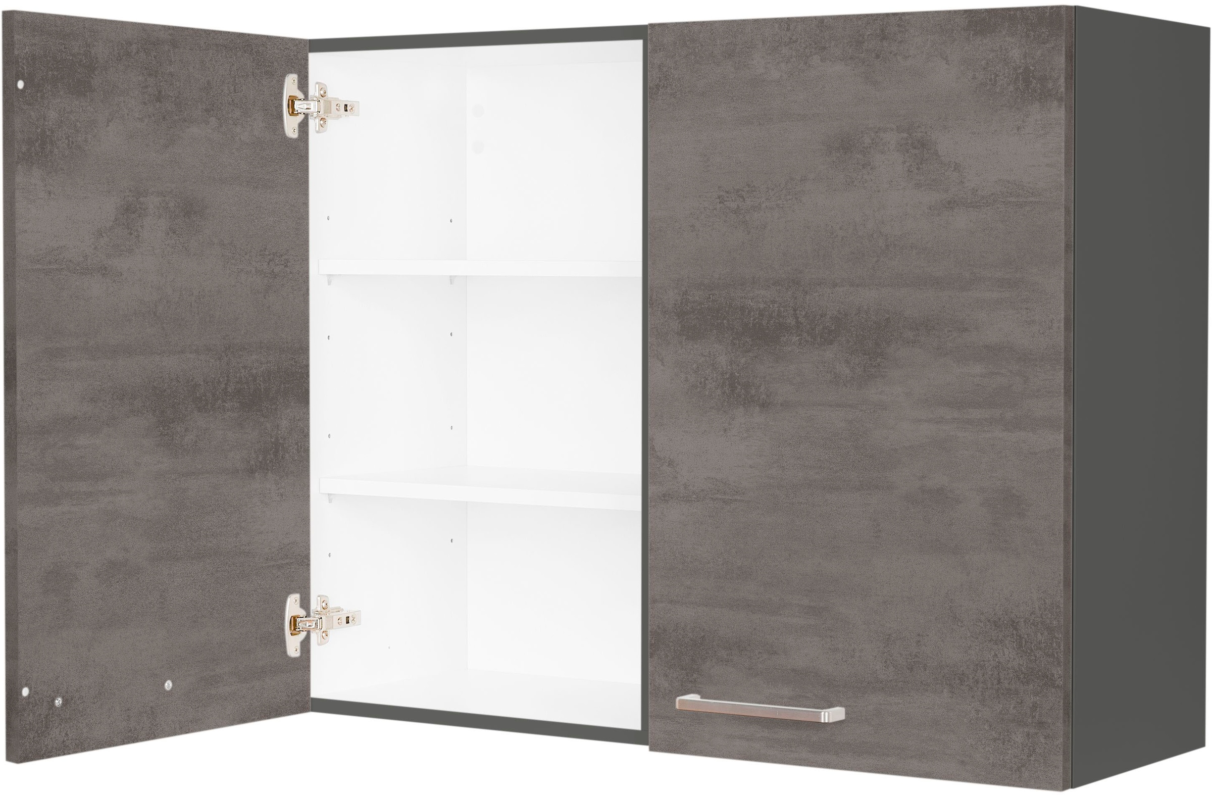 nobilia® Hängeschrank »"Riva", vormontiert, mit zwei Einlegeböden,« Breite 90 cm