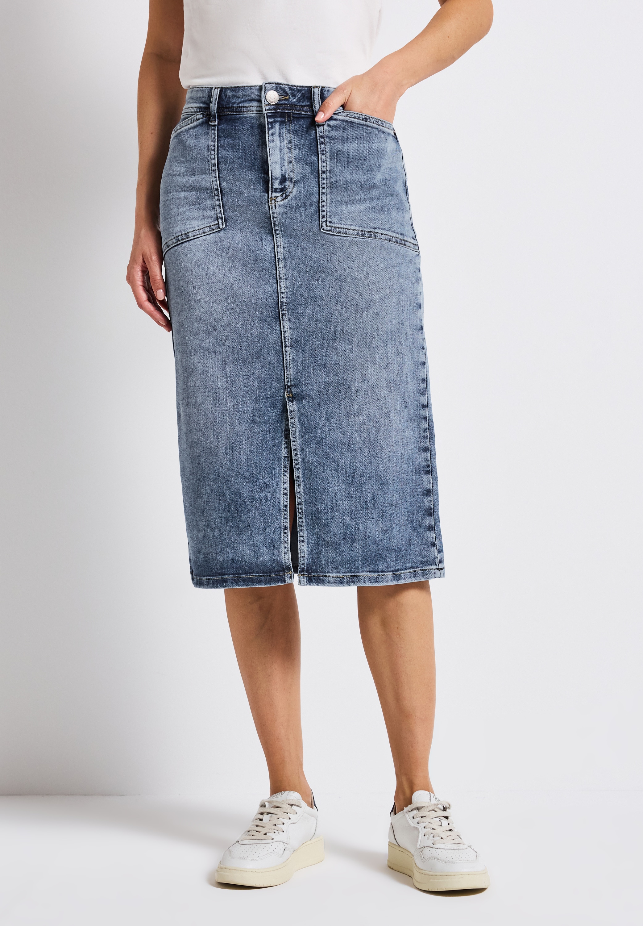 STREET ONE Jeansrock, High Waist günstig online kaufen