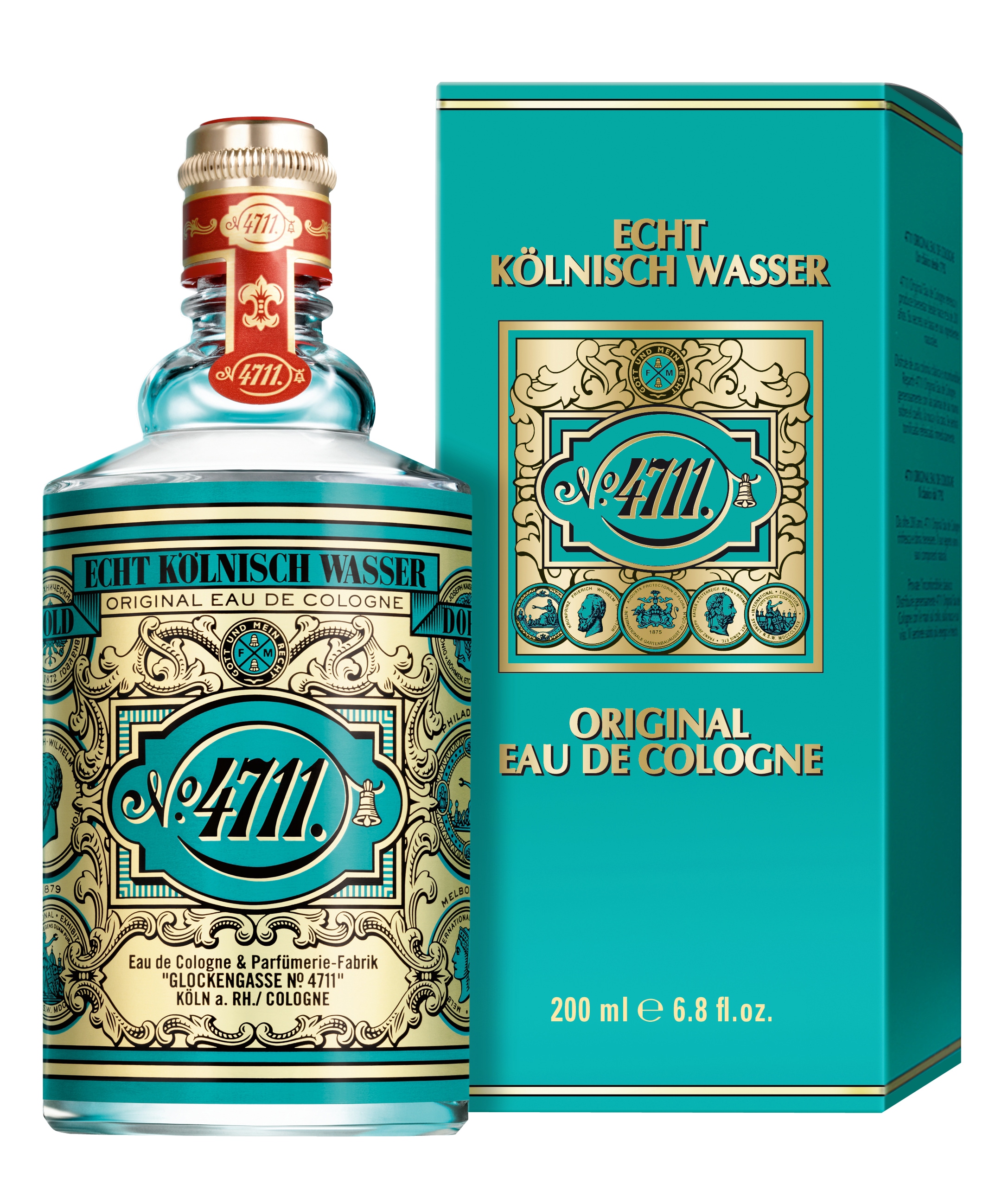 4711 Eau de Cologne »4711 ECHT KÖLNISCH WASSER« EdC 200 ml Molanusflasche in FS