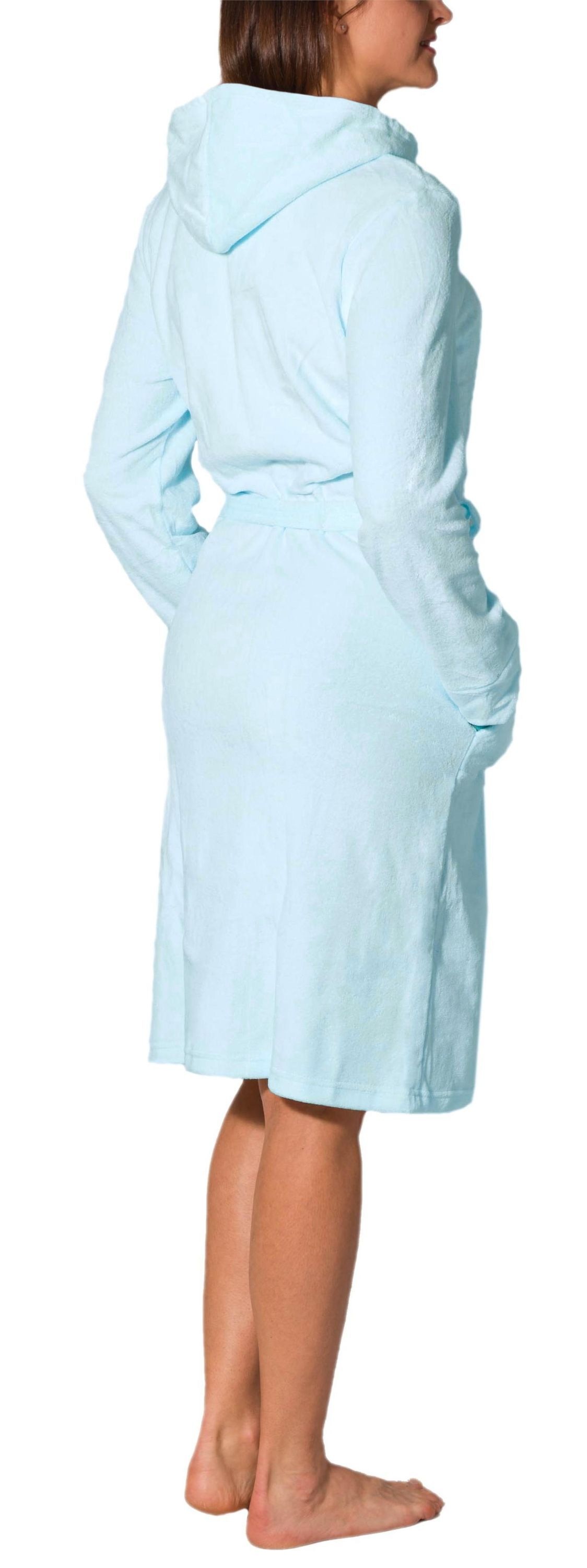 AQUARTI Damenbademantel "Bademantel Aquarti Damen Bademantel mit Reißversch günstig online kaufen