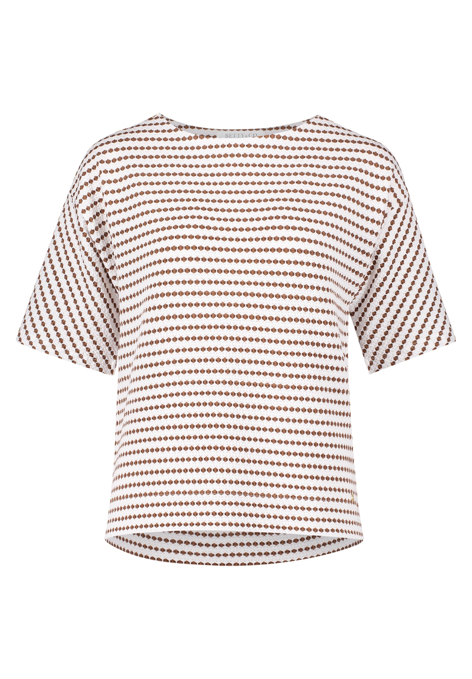 Betty&Co Kurzarmshirt "Betty & Co Damen Sweatpullover mit Rundhalsausschnit günstig online kaufen
