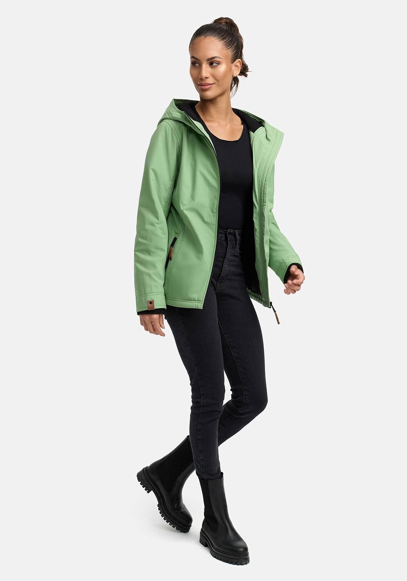 Marikoo Outdoorjacke »Brombeere«, sportliche Übergangsjacke mit Kapuze