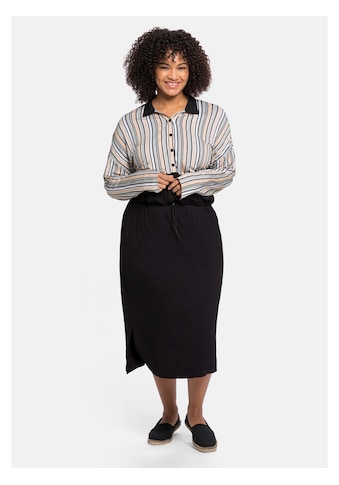Sheego Blusenkleid »Blusenkleid«, mit farblich abgesetztem Rockteil kaufen