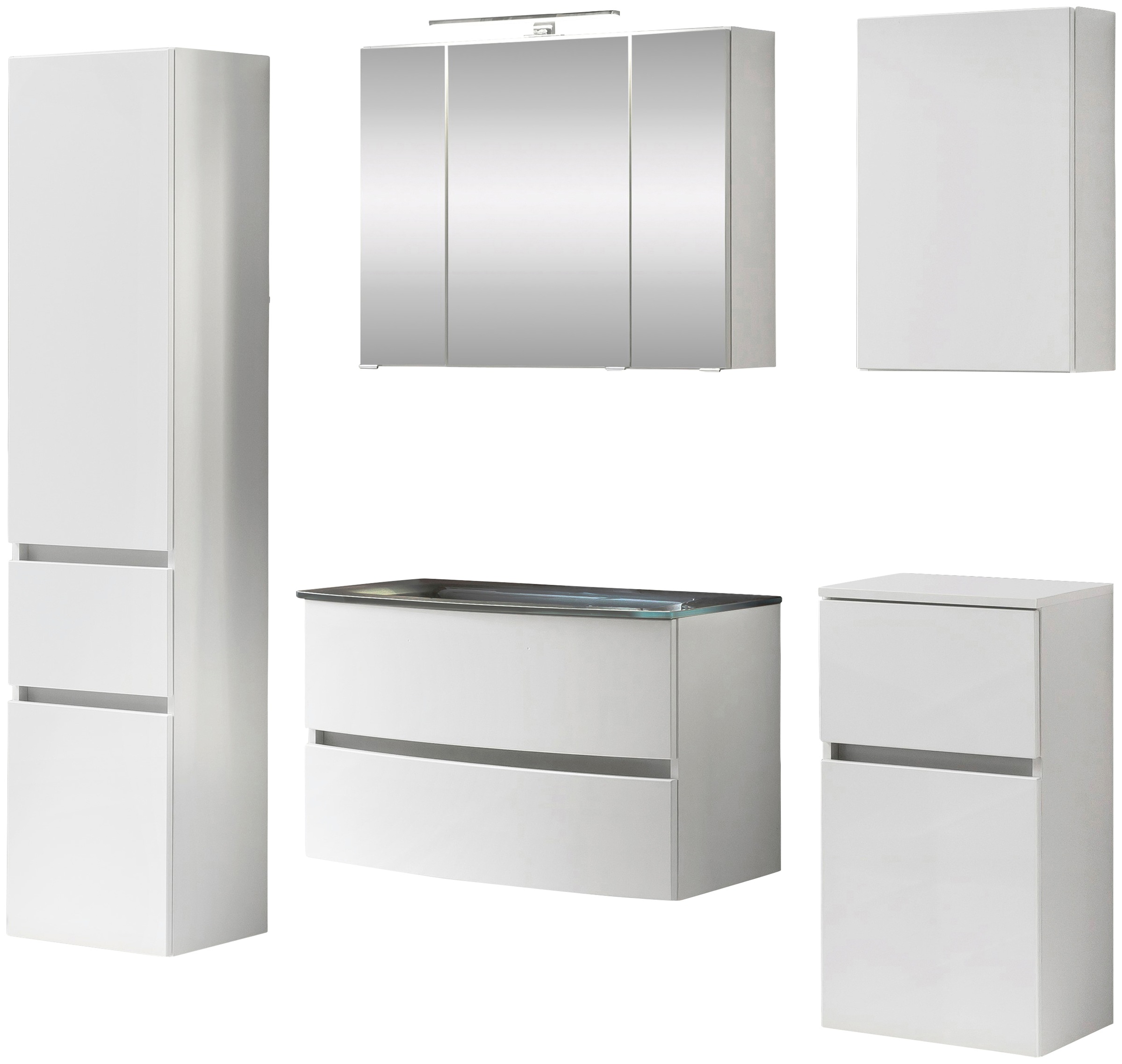 welltime Badezimmer-Set "Kaunas" Set, 5 Stk. tlg. günstig online kaufen