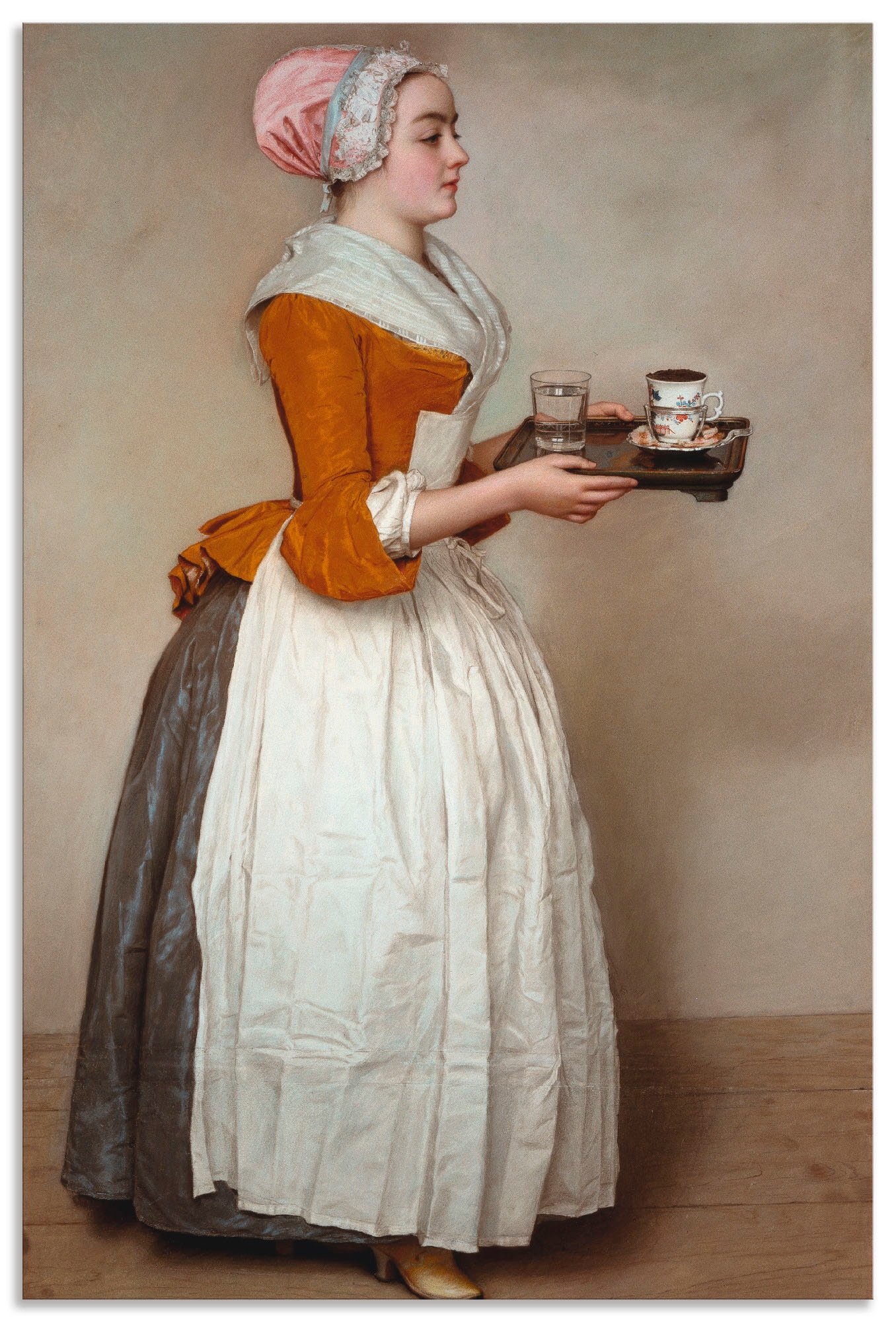 Artland Wandbild »Das Schokoladenmädchen. Um 1744/45«, Frau, (1 St.), als Alubild, Outdoorbild, Leinwandbild, Poster, Wandaufkleber