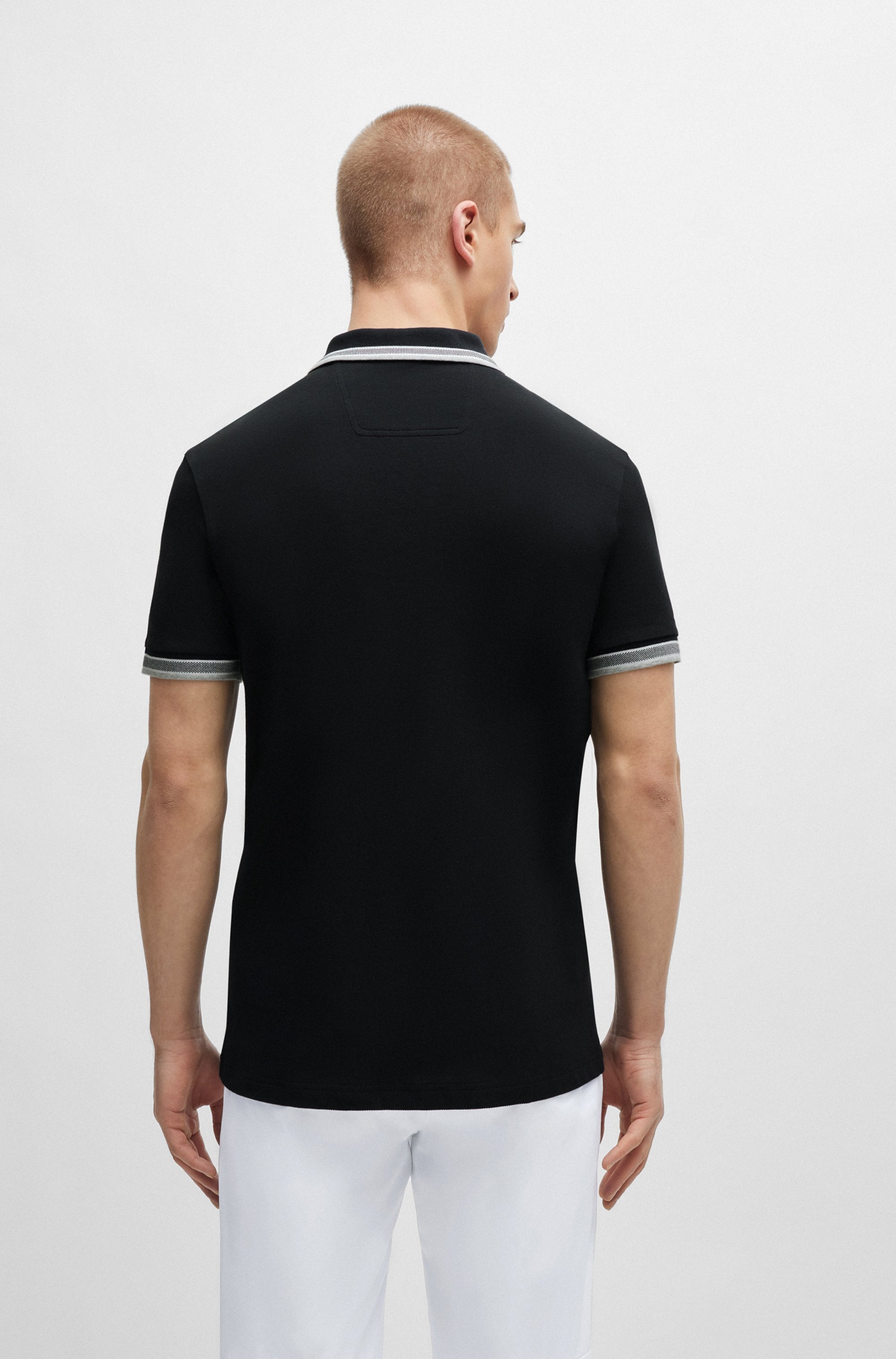 BOSS GREEN Poloshirt "Paddy" atmungsaktive Piqué-Webstruktur, Flachstrickkr günstig online kaufen