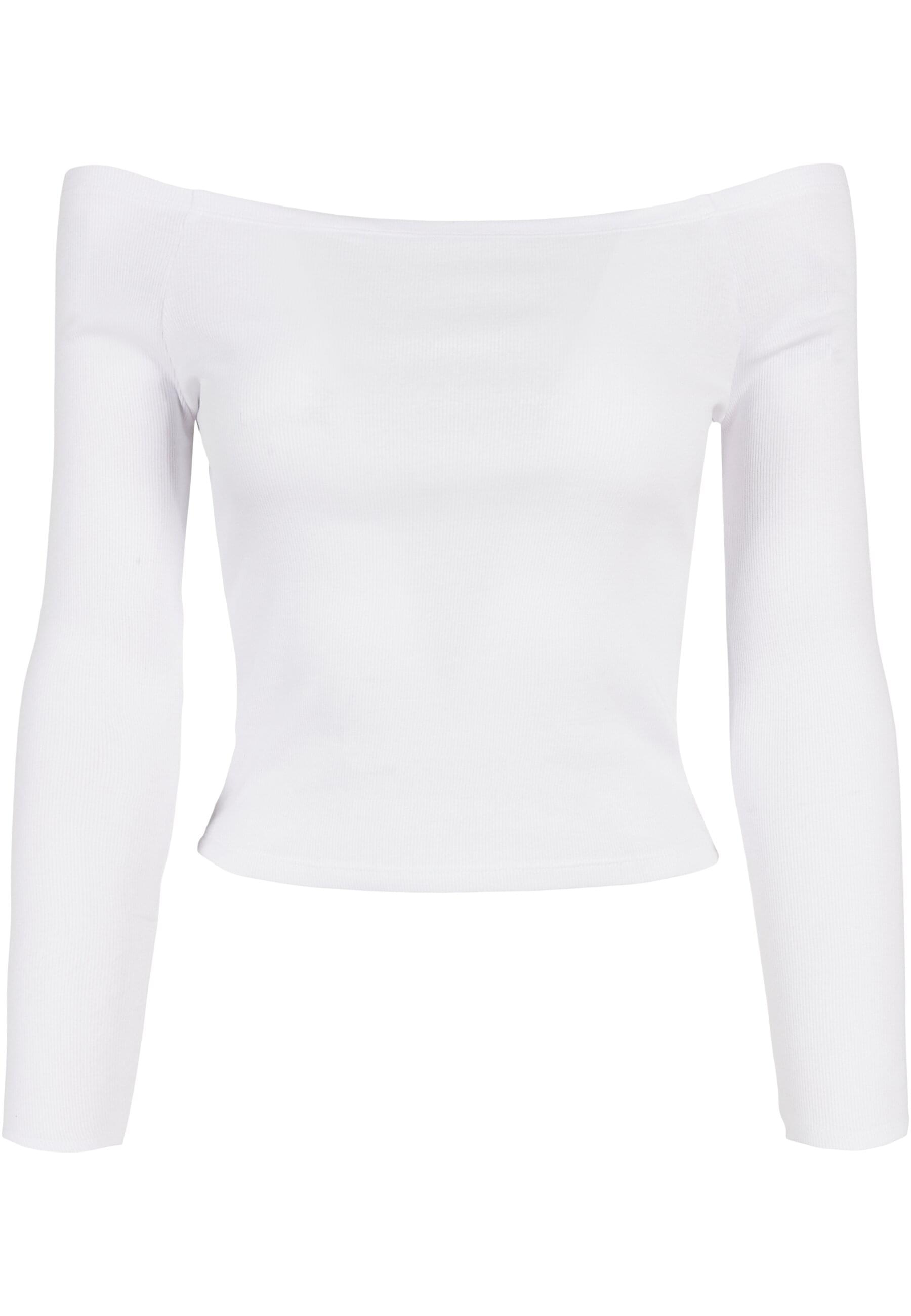 URBAN CLASSICS Langarmshirt »Urban Classics Damen Ladies Off Shoulder Rib Longsleeve«, (1 tlg.)