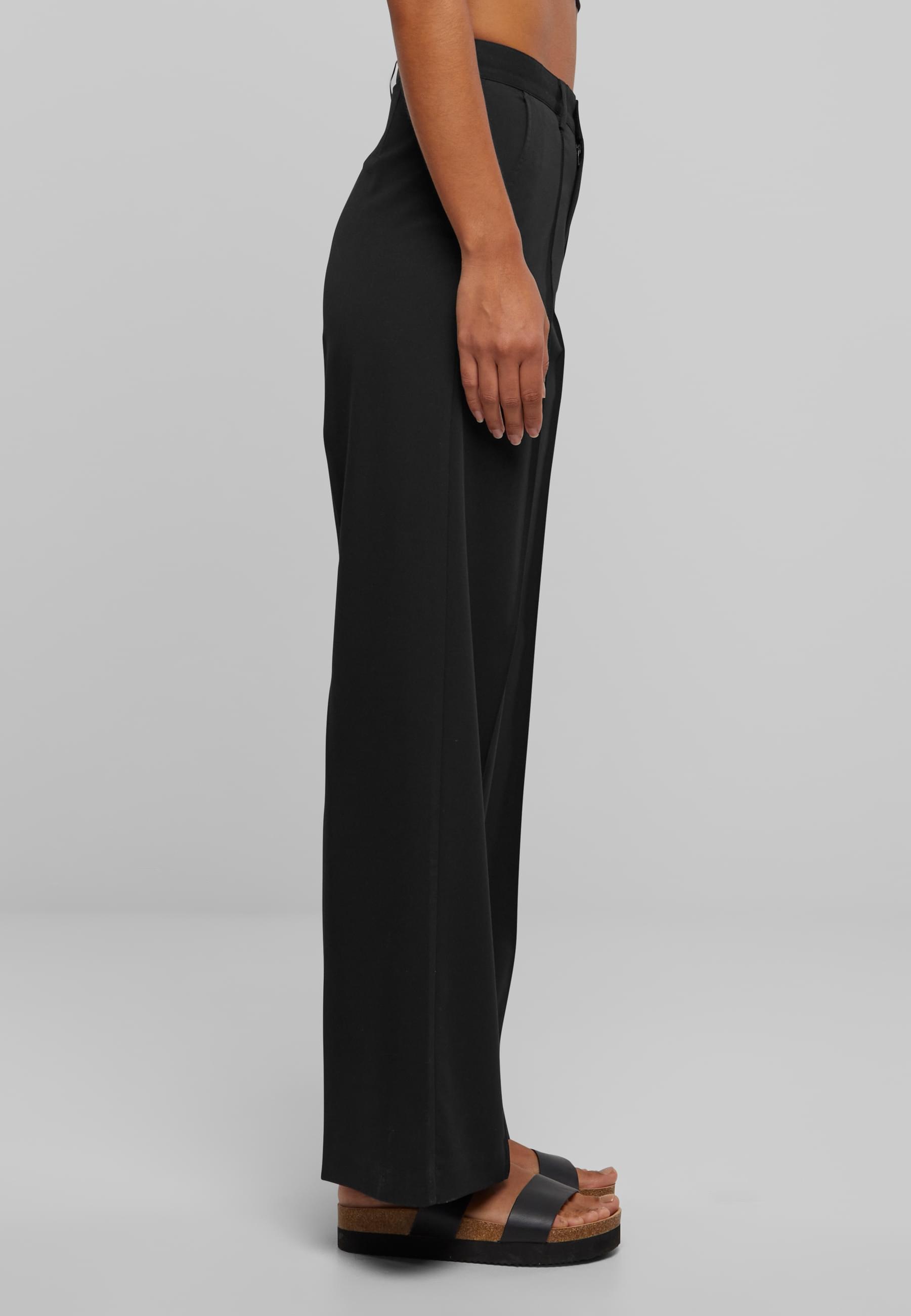 URBAN CLASSICS Stoffhose »Urban Classics Damen Ladies Wide Pleated Pants«, (1 tlg.)